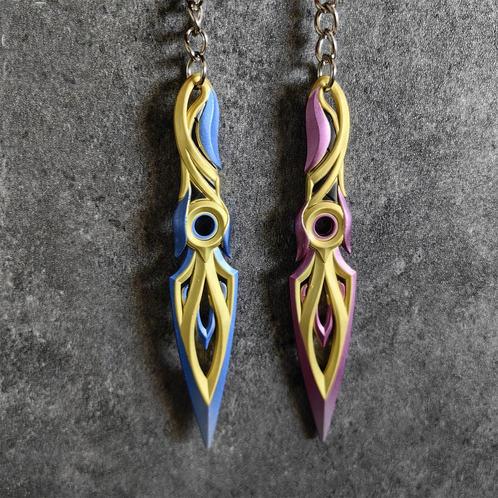 Metal Mystbloom Kunai Tiny Keychain Pendant