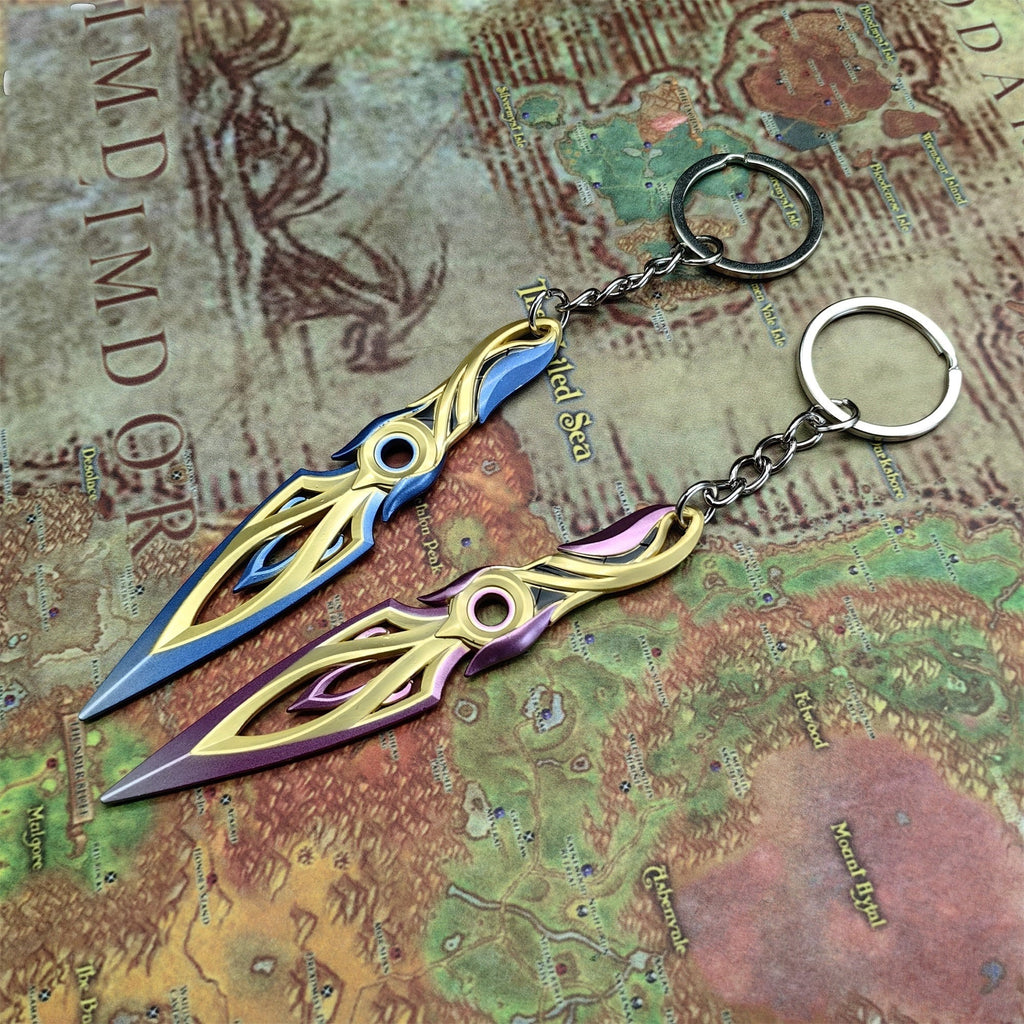 Metal Mystbloom Kunai Tiny Keychain Pendant