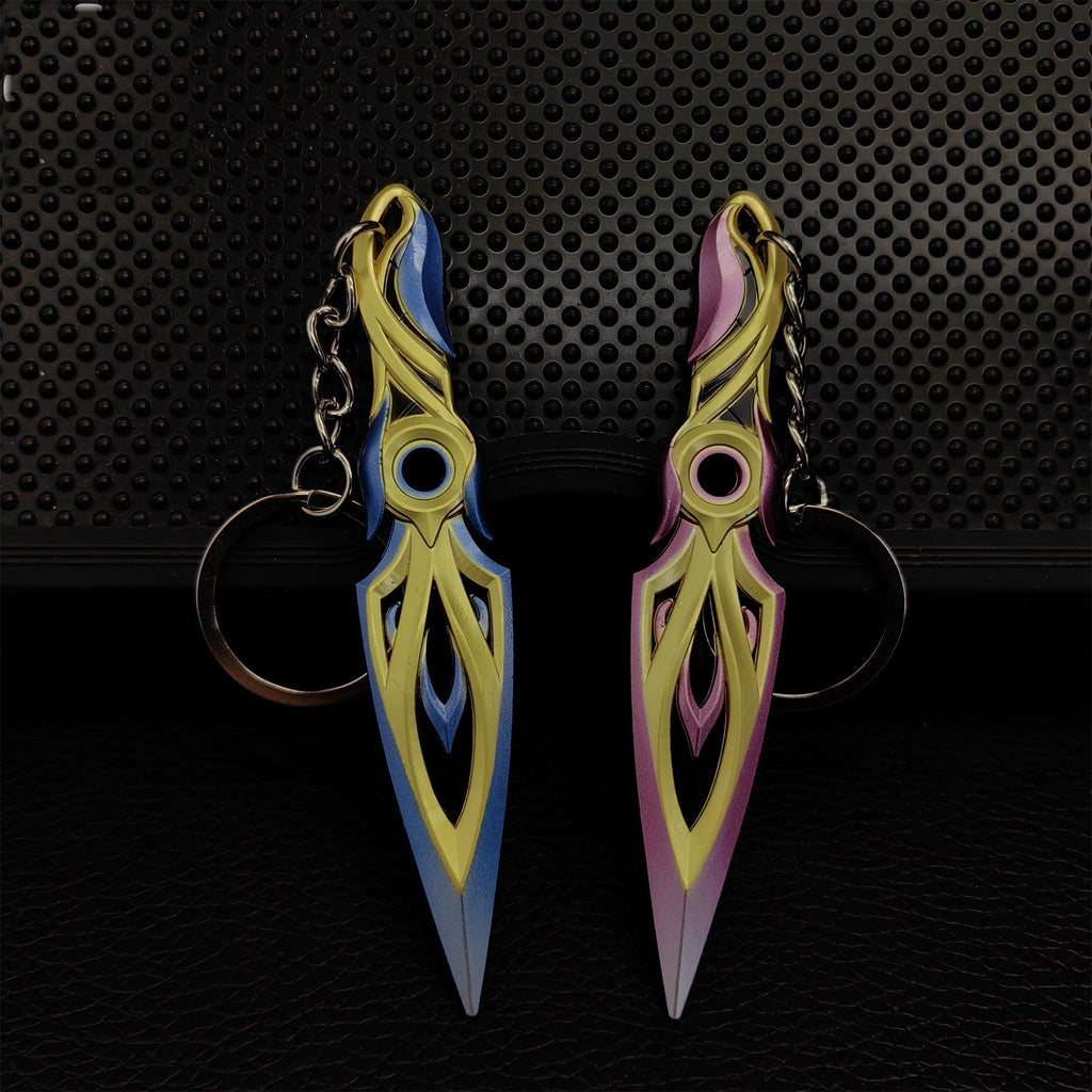 Metal Mystbloom Kunai Tiny Keychain Pendant