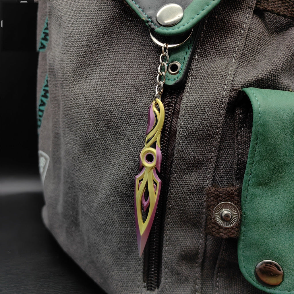 Metal Mystbloom Kunai Tiny Keychain Pendant