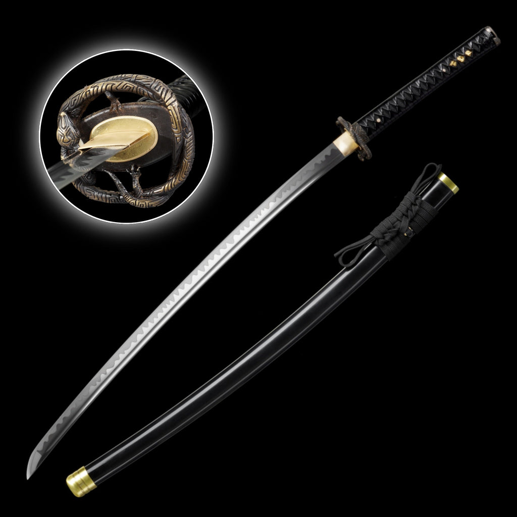 Skyrim Katana Blade Sword Akaviri Sword Manganese Steel IRL Replica