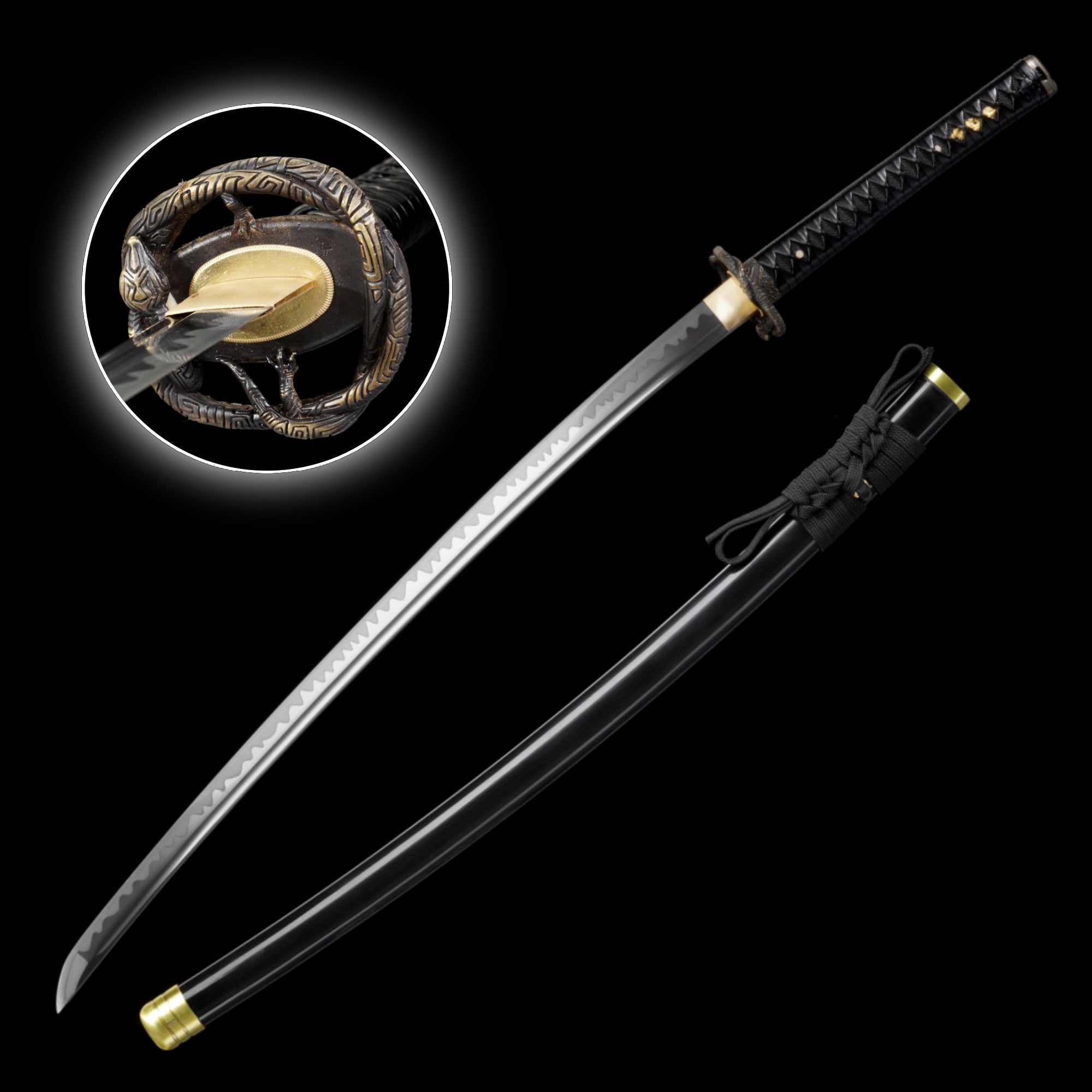 Skyrim Katana Blade Sword Akaviri Sword Manganese Steel IRL Replica
