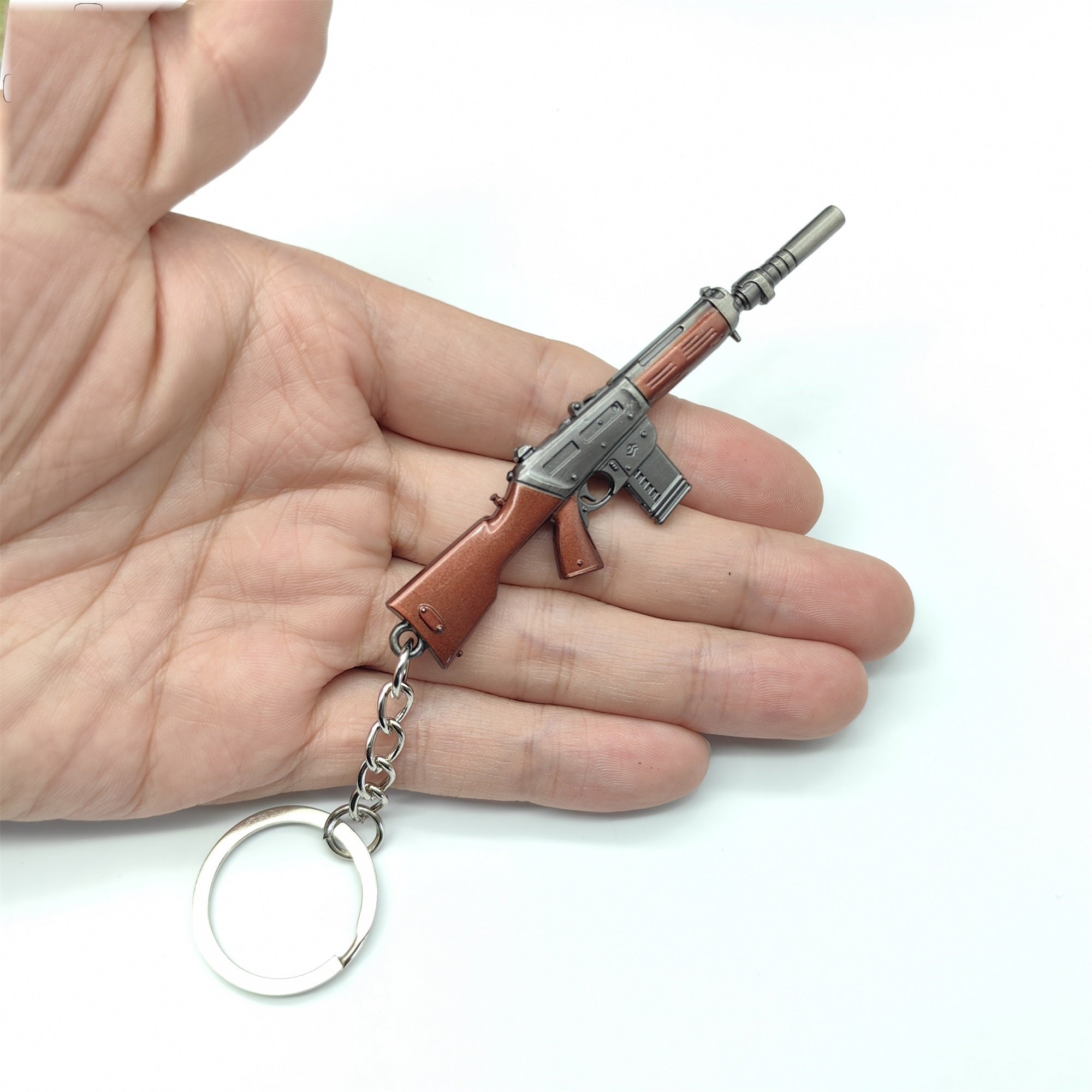 Mini Neo Frontier Phantom Gun Keychain Metal Pendant