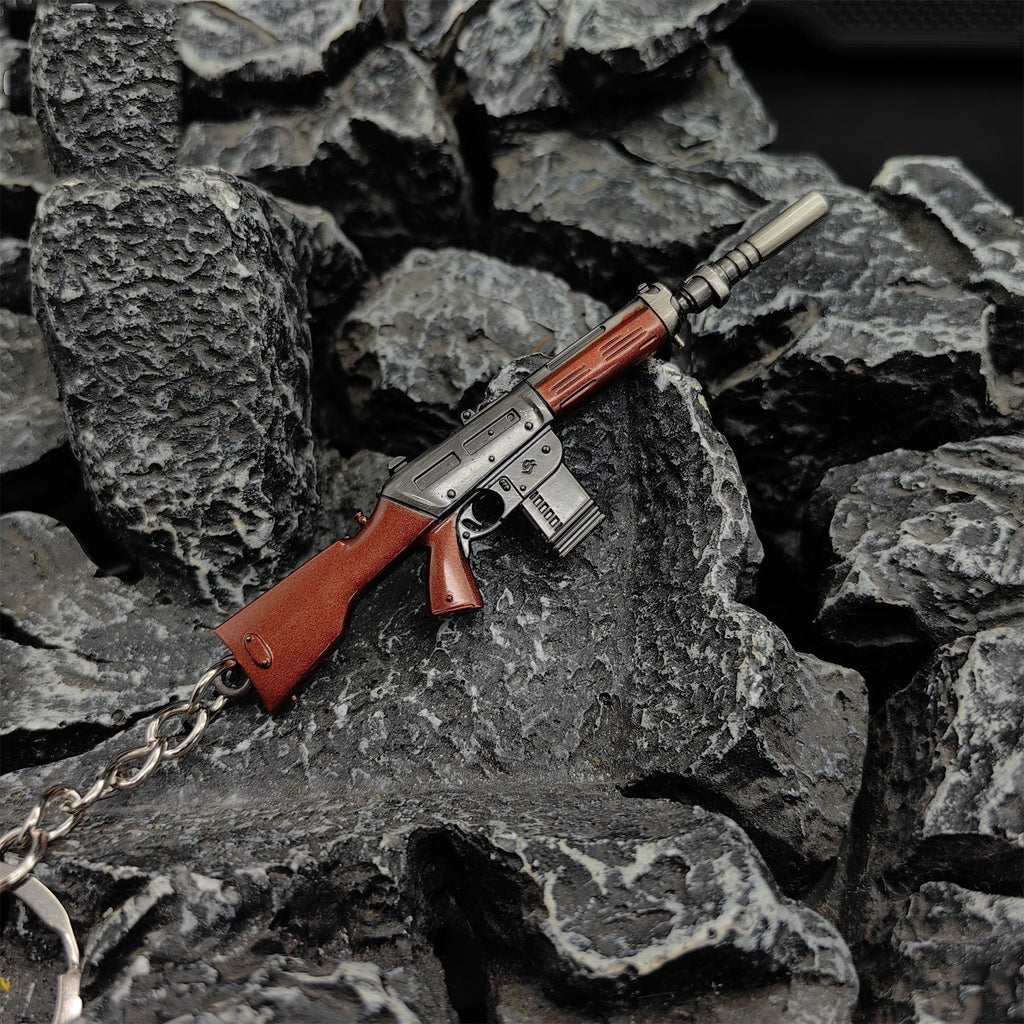 Mini Neo Frontier Phantom Gun Keychain Metal Pendant