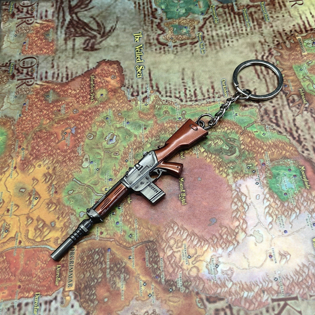 Mini Neo Frontier Phantom Gun Keychain Metal Pendant