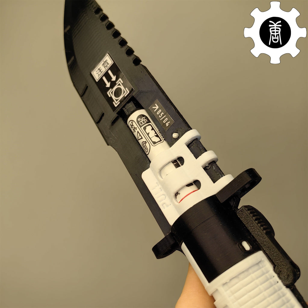 3D Printed Neurotoxin Combat Knife Cosplay Prop
