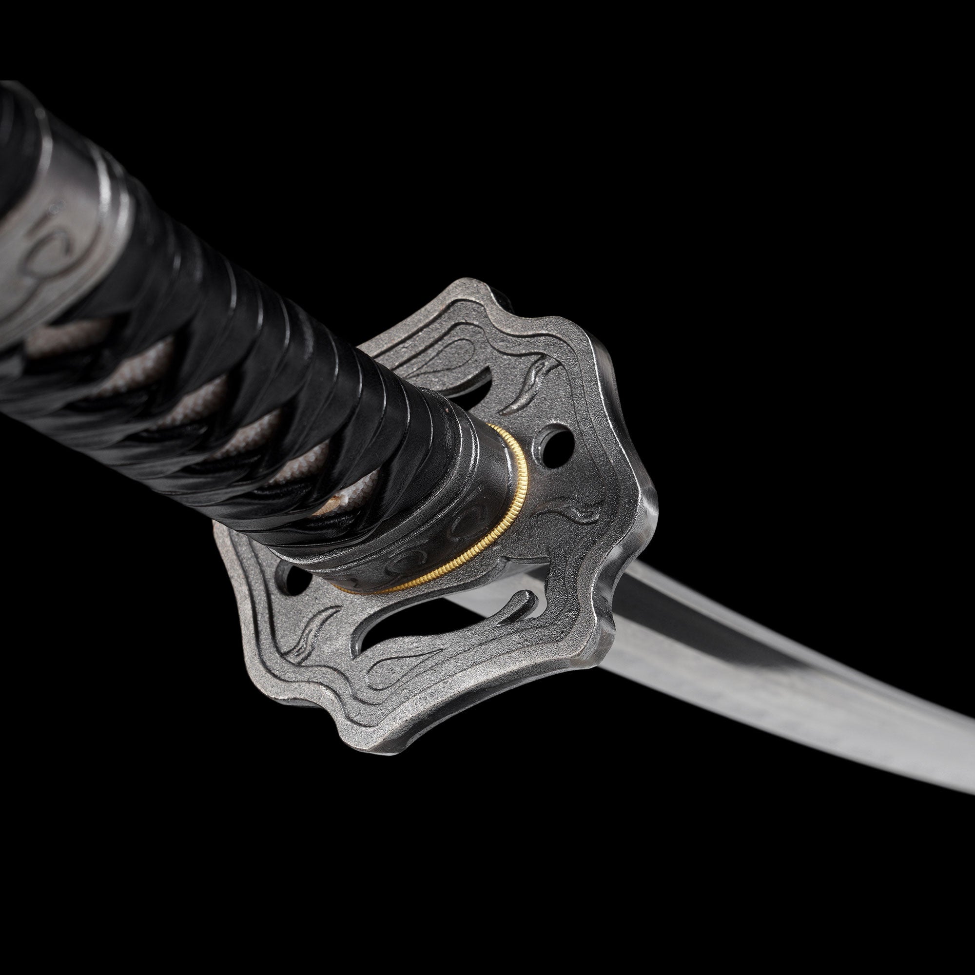 Damascus Steel Gaiden Katana Ninja Blade of the Archfiend Jashinken Sword For Collection