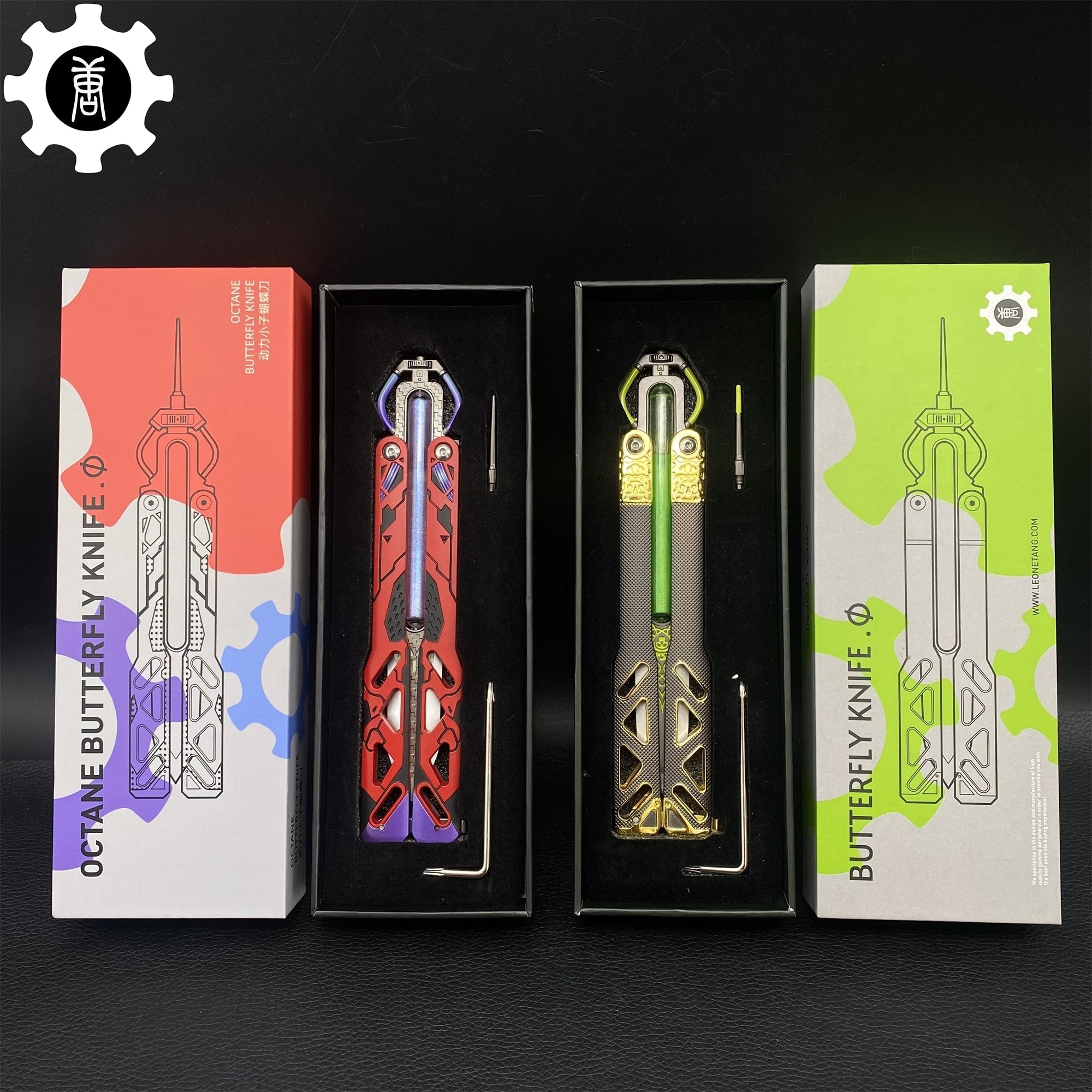 Octane Heirloom Recolor Replica-Octane Balisong Prototype Prop