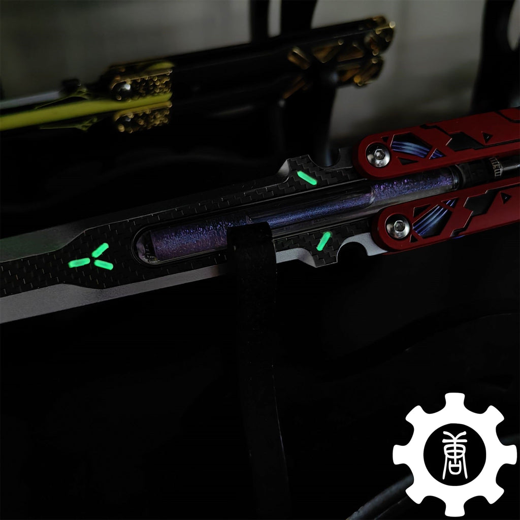 Octane Heirloom Recolor Replica-Octane Balisong Prototype Prop