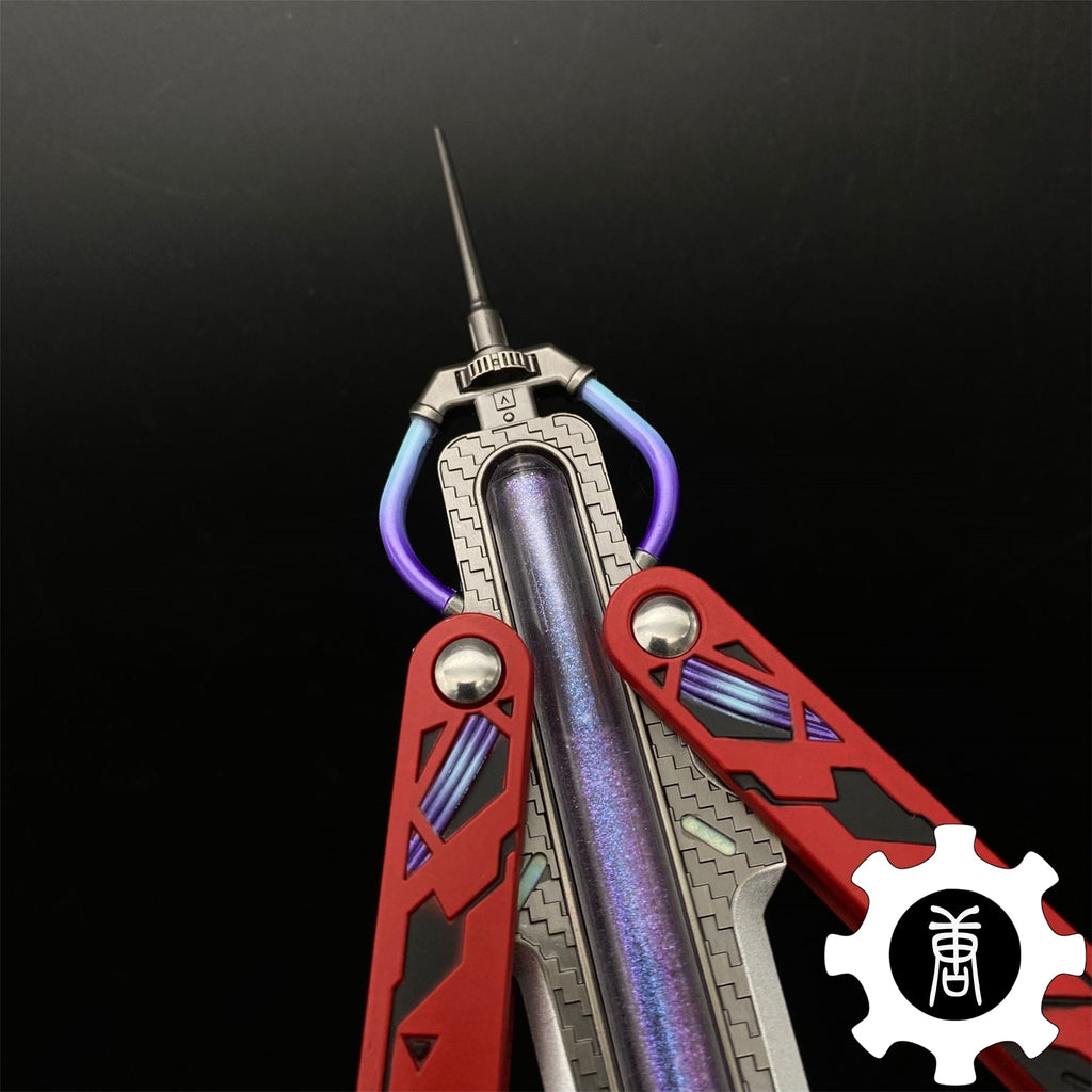 Octane Heirloom Recolor Replica-Octane Balisong Prototype Prop