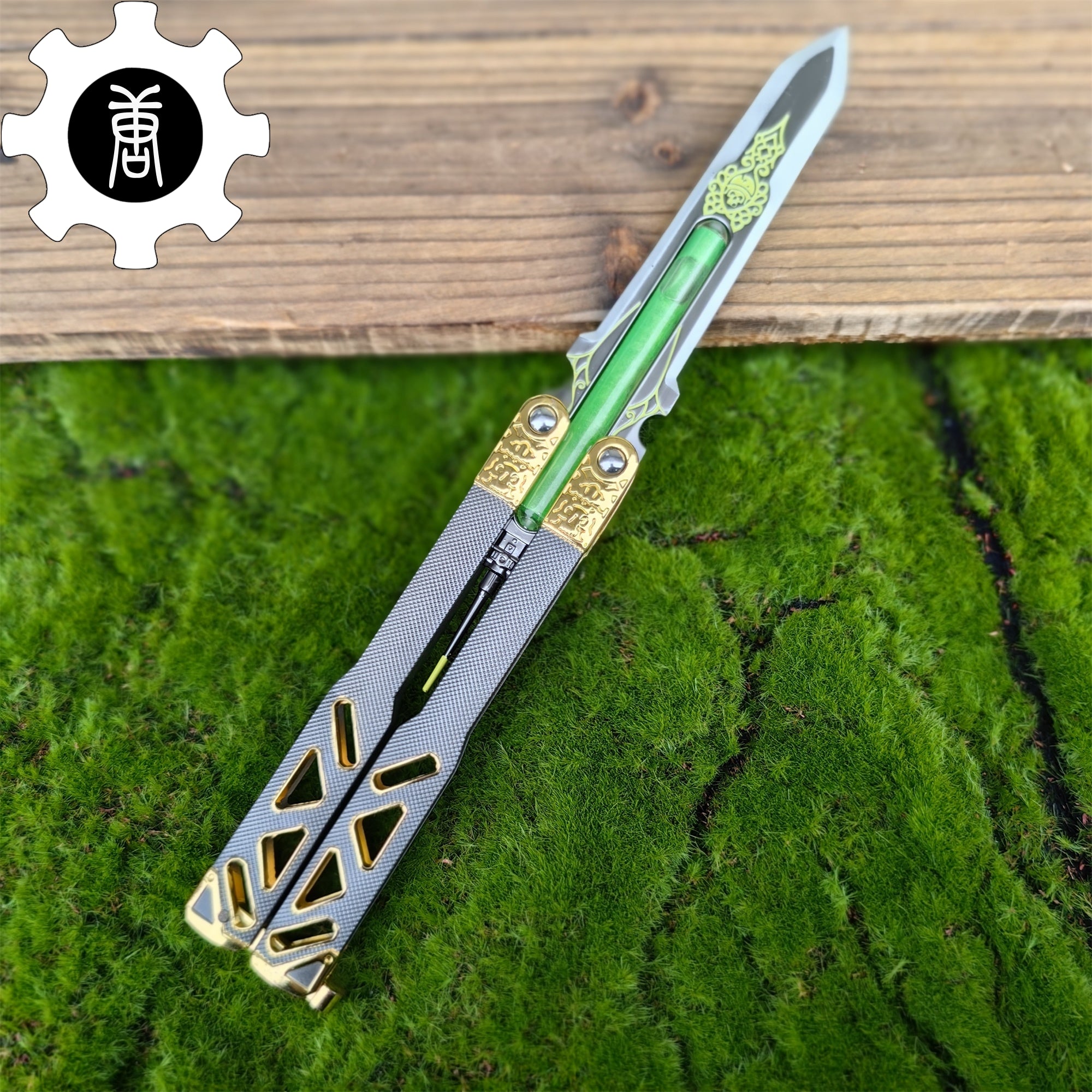 Octane Heirloom V3 Real Liquid Tube Octane Balisong Metal Replica