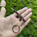 Metal Oni Phantom Gun Tiny Keychain Pendant