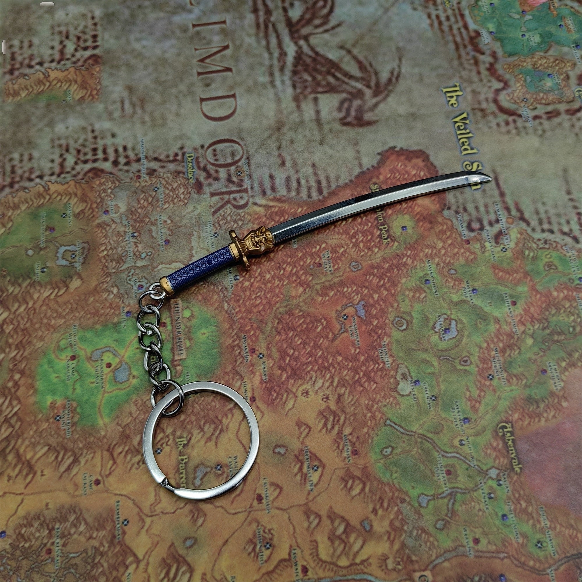 Val Onimaru Kunitsuna Katana Keychain Metal Pendant