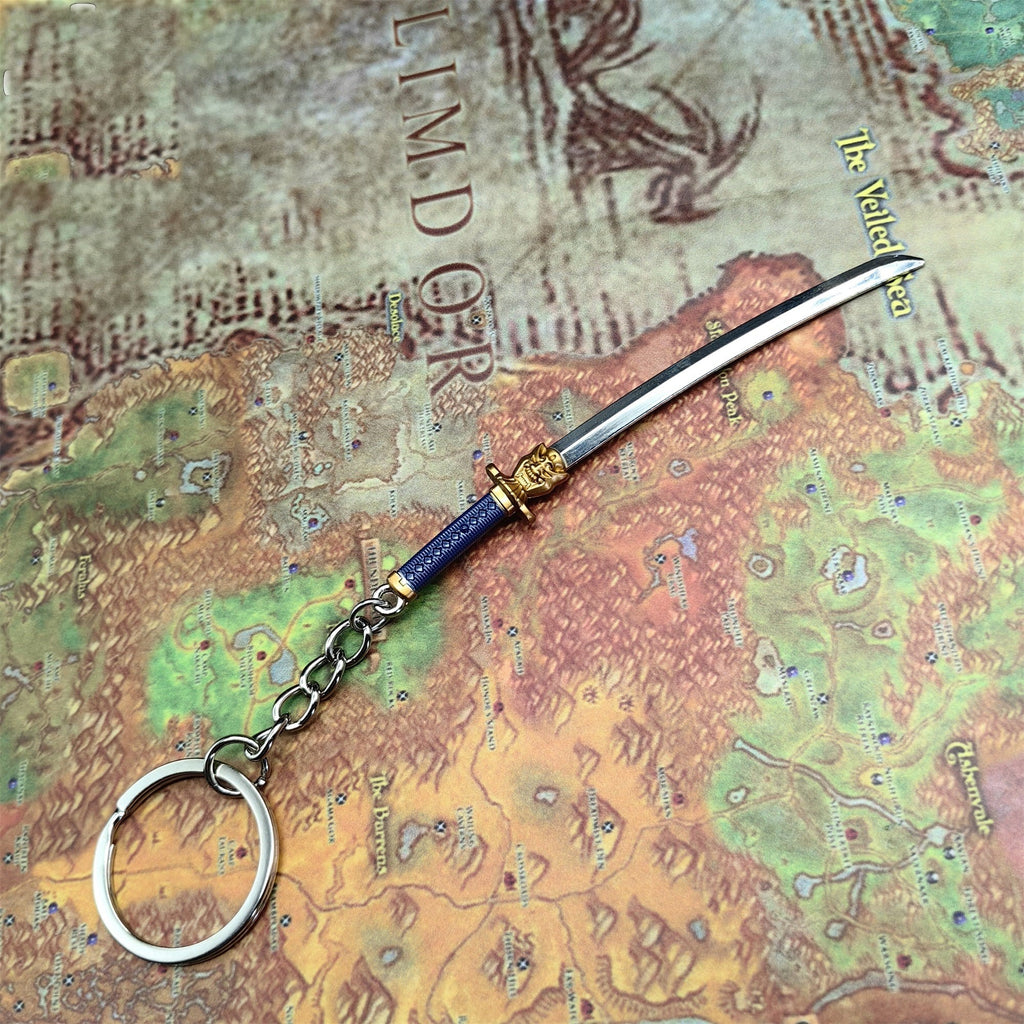 Val Onimaru Kunitsuna Katana Keychain Metal Pendant