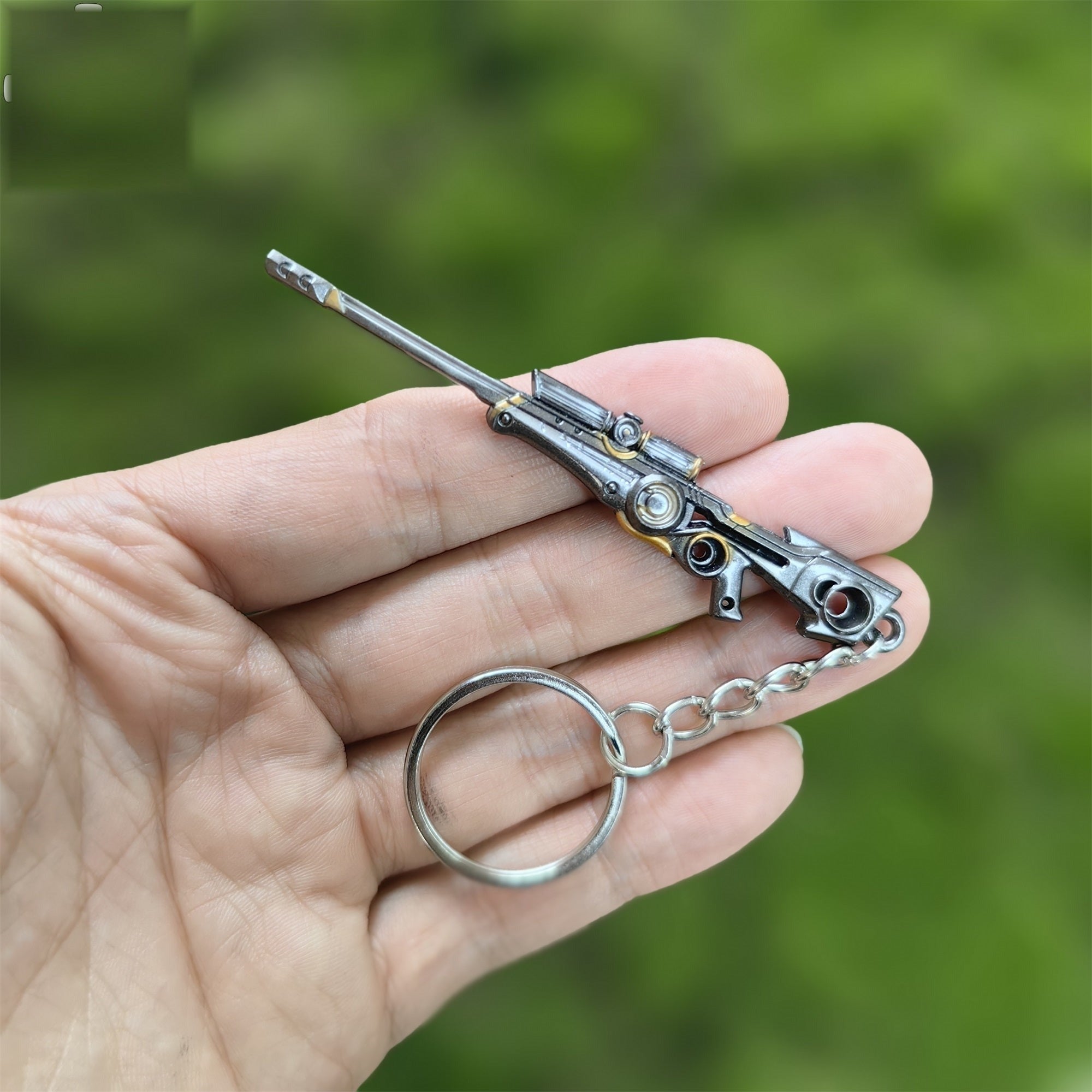 Mini Origin Operator Gun Metal Keychain