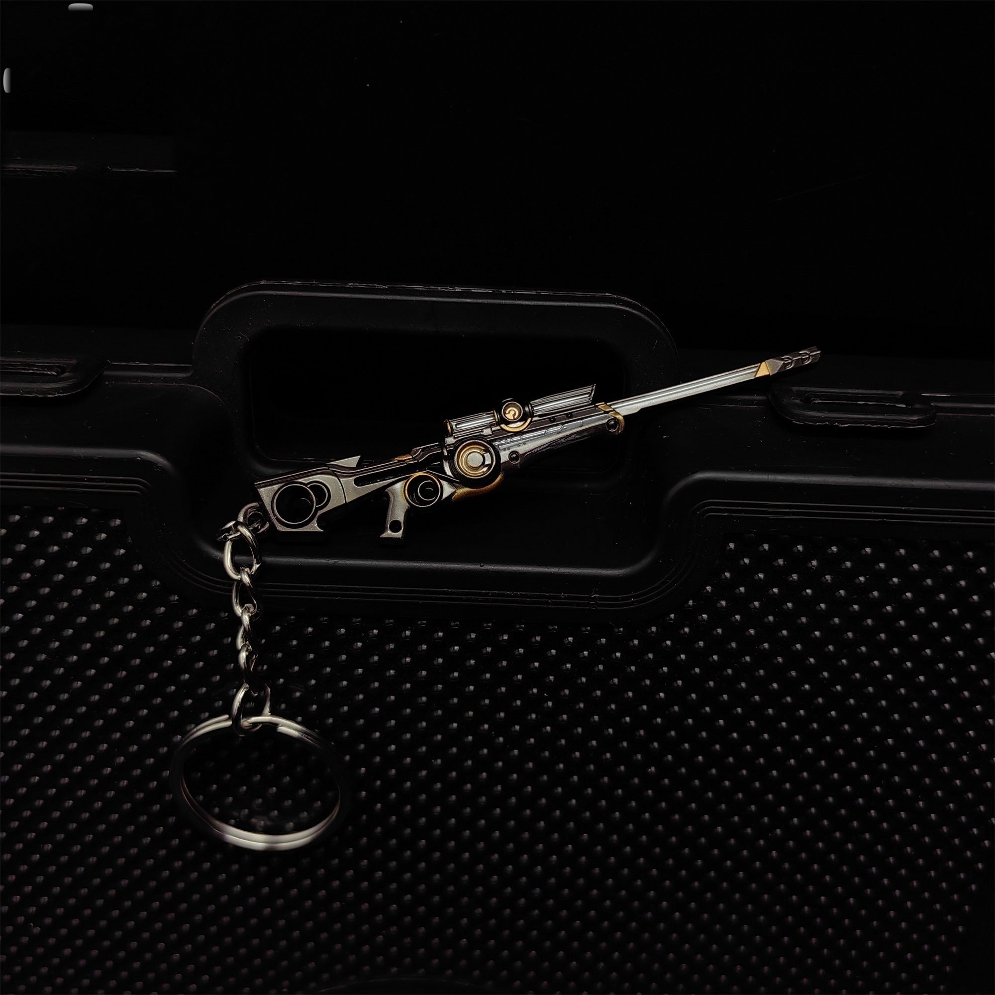 Mini Origin Operator Gun Metal Keychain