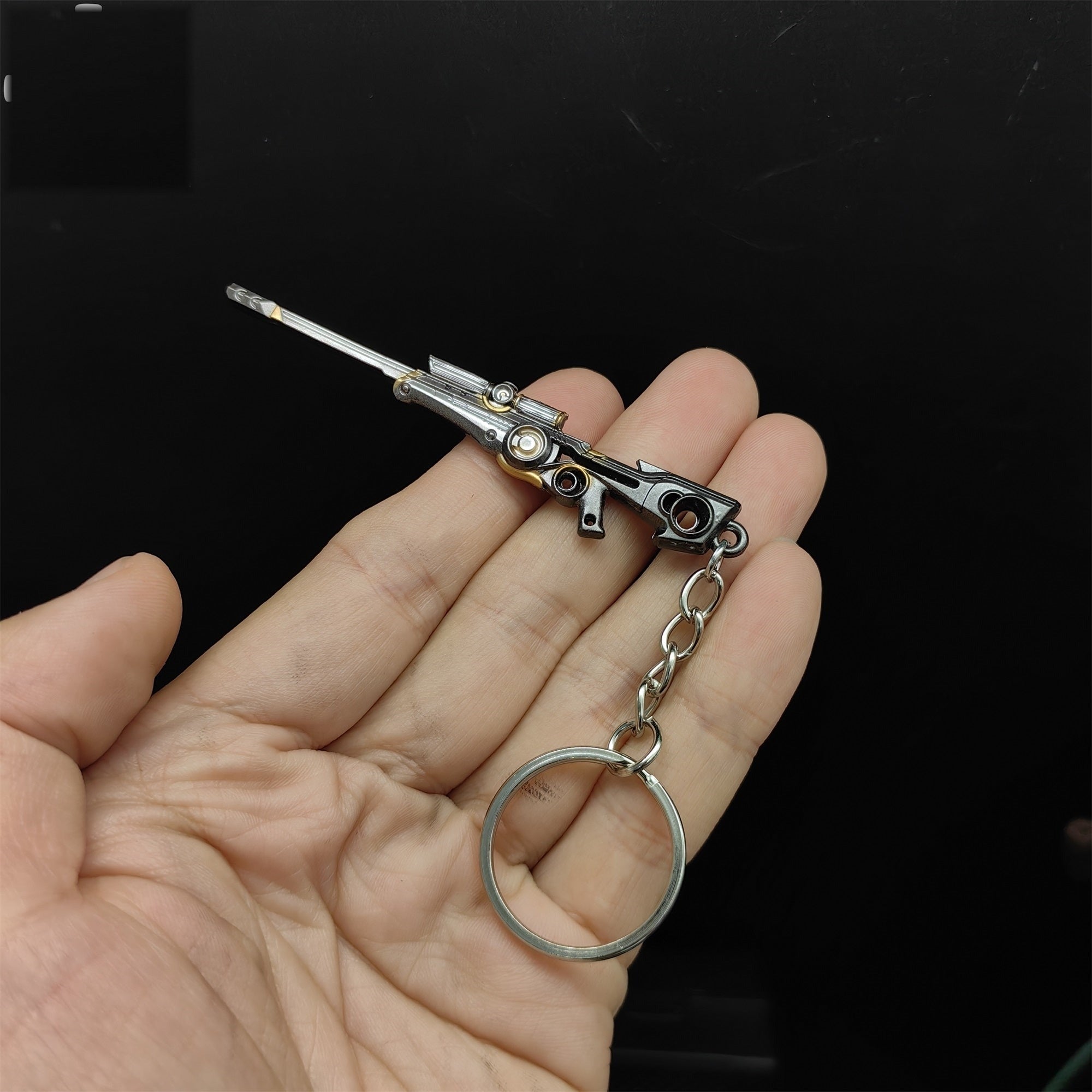 Mini Origin Operator Gun Metal Keychain