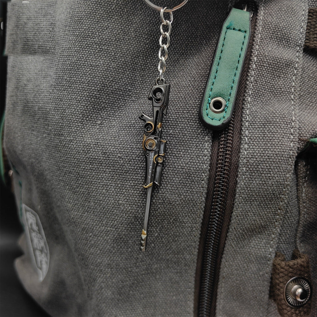 Mini Origin Operator Gun Metal Keychain