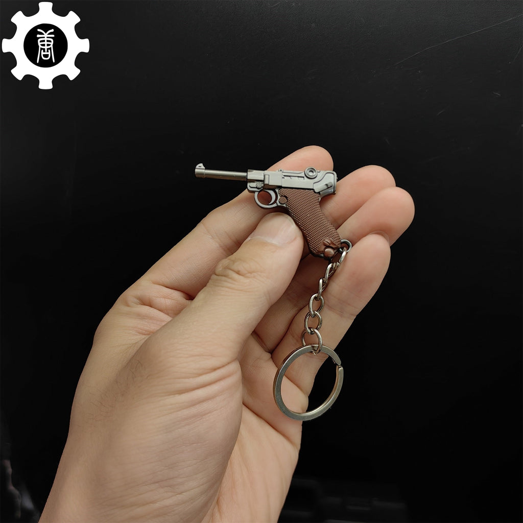 12 In 1 Metal World Famous Pistol Revolver Gun Keychain