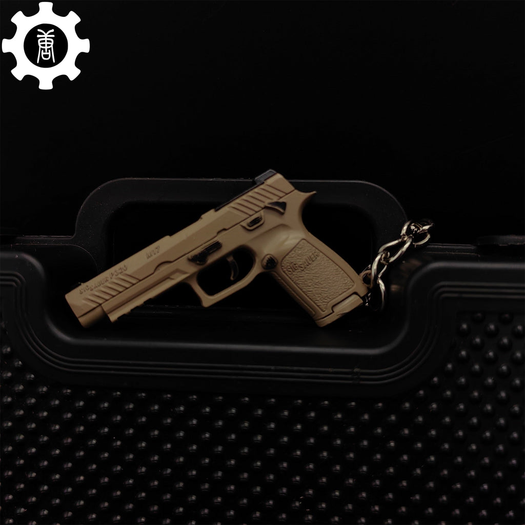 12 In 1 Metal World Famous Pistol Revolver Gun Keychain