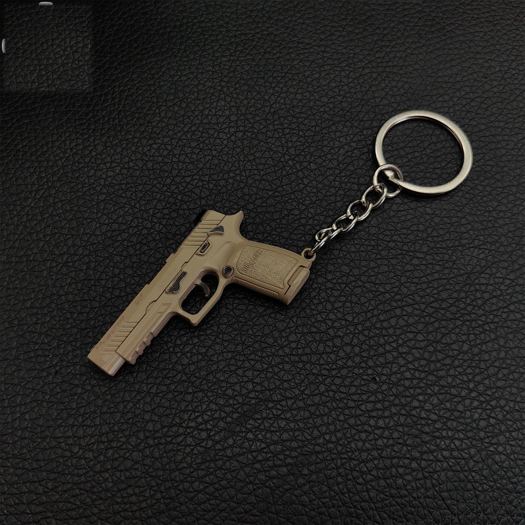 Metal Tiny P320-M17 Pistol Model Keychain