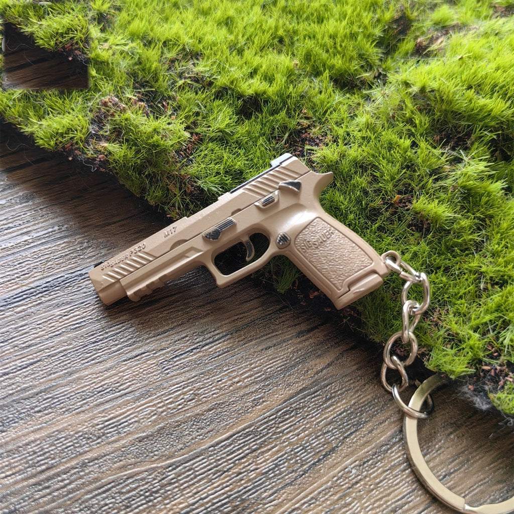 Metal Tiny P320-M17 Pistol Model Keychain