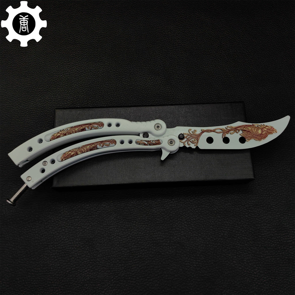Phoenix Balisong Metal Butterfly Knife Game Prop