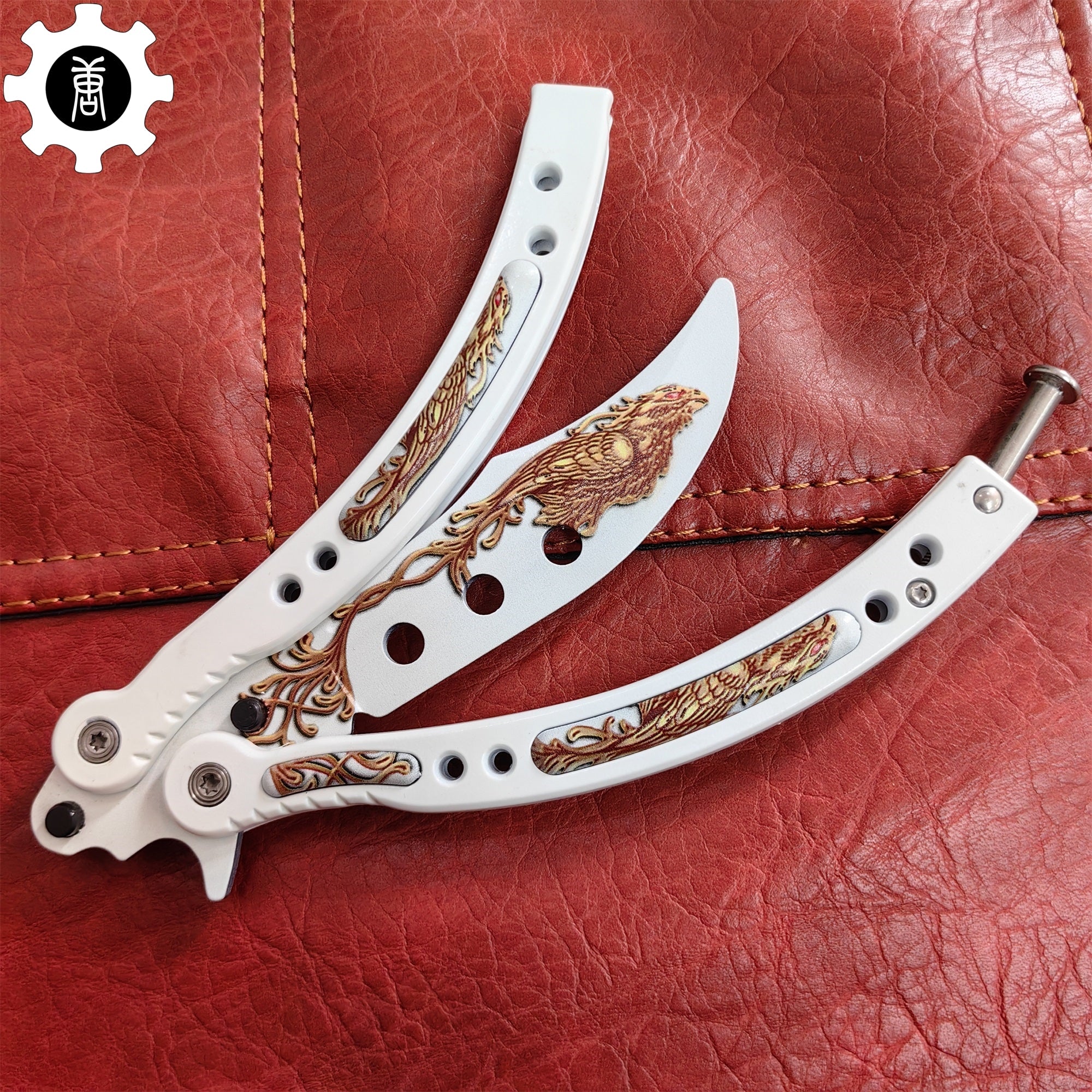 Phoenix Balisong Metal Butterfly Knife Game Prop