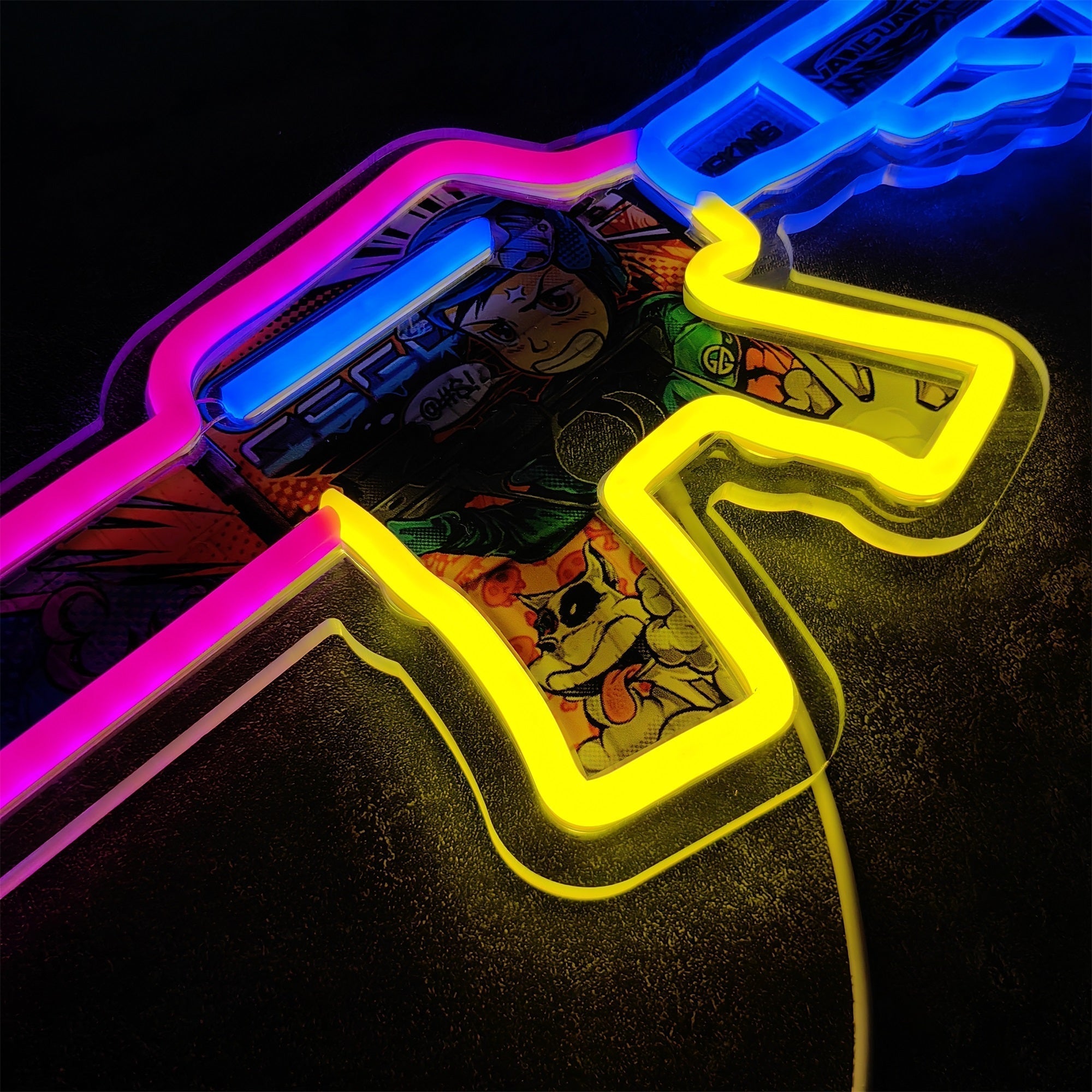 Customized CSGO Rare Skin M4A1-S Neon Light Wall Decor