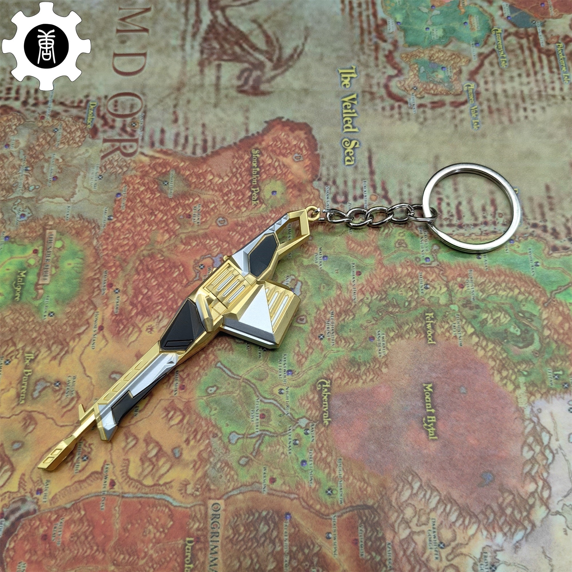 Val Prime//2.0 Odin Gun Keychain Metal Backpack Pendant