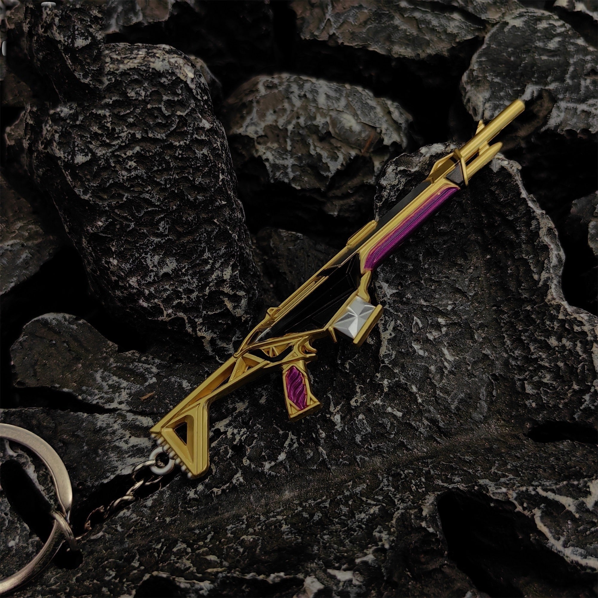 Mini Prime Guardian Gun Metal Keychain
