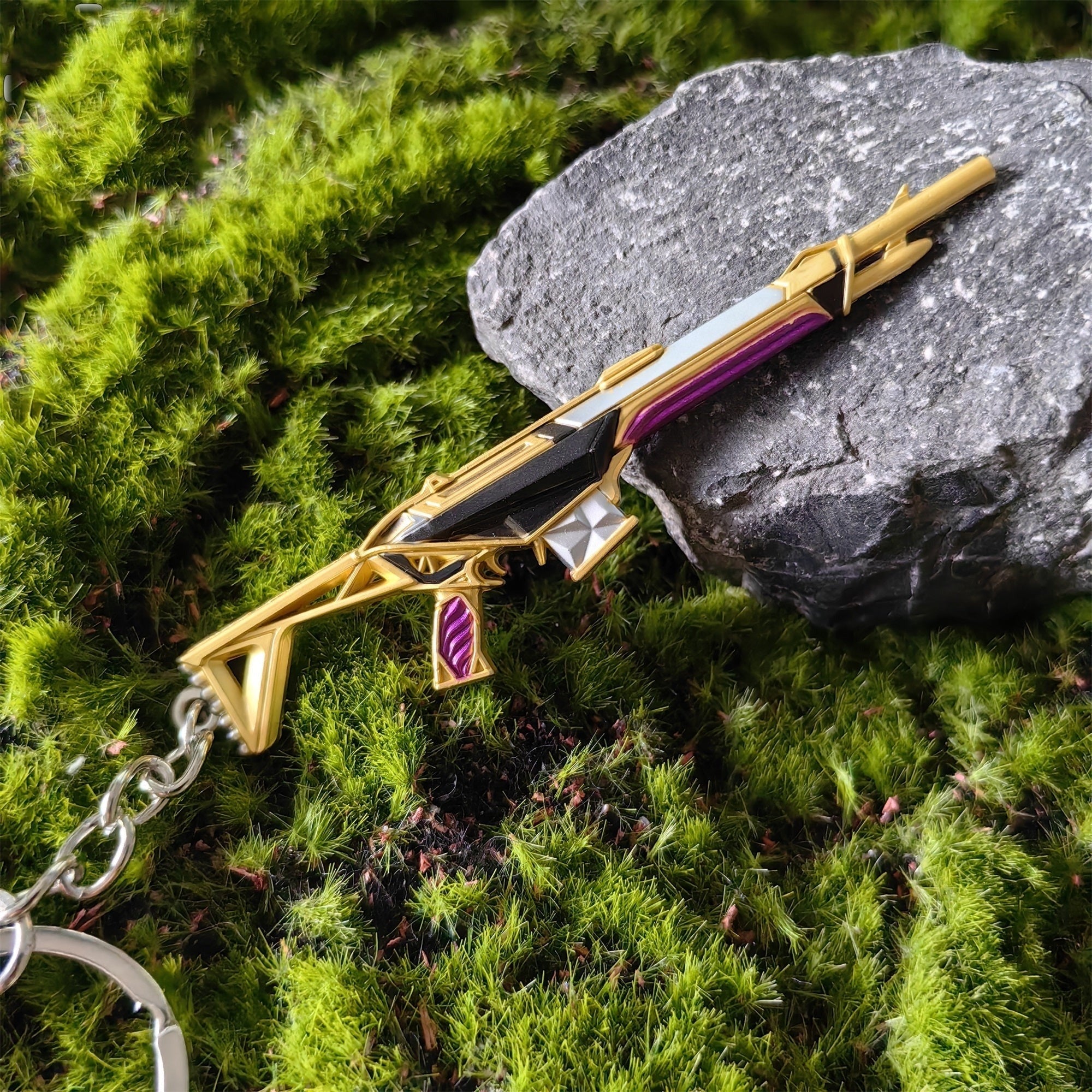 Mini Prime Guardian Gun Metal Keychain