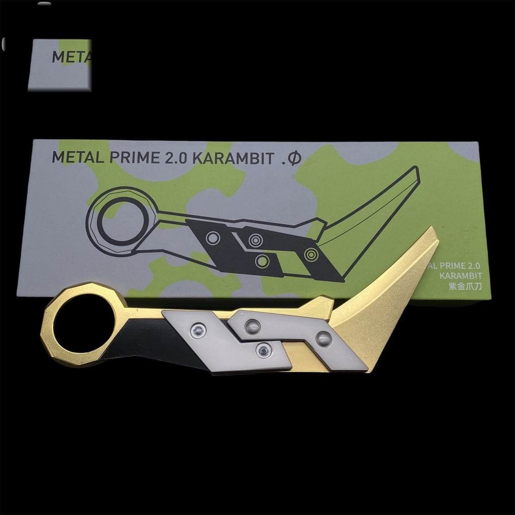 Metal Prime 2.0 Karambit Blunt Blade Trainer Cosplay Prop Game Replica