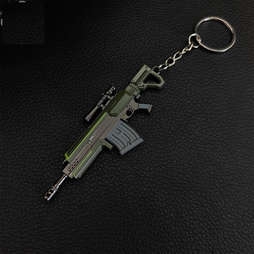 Tiny R-36 Eruptor Rifle Gun Model Metal Keychain