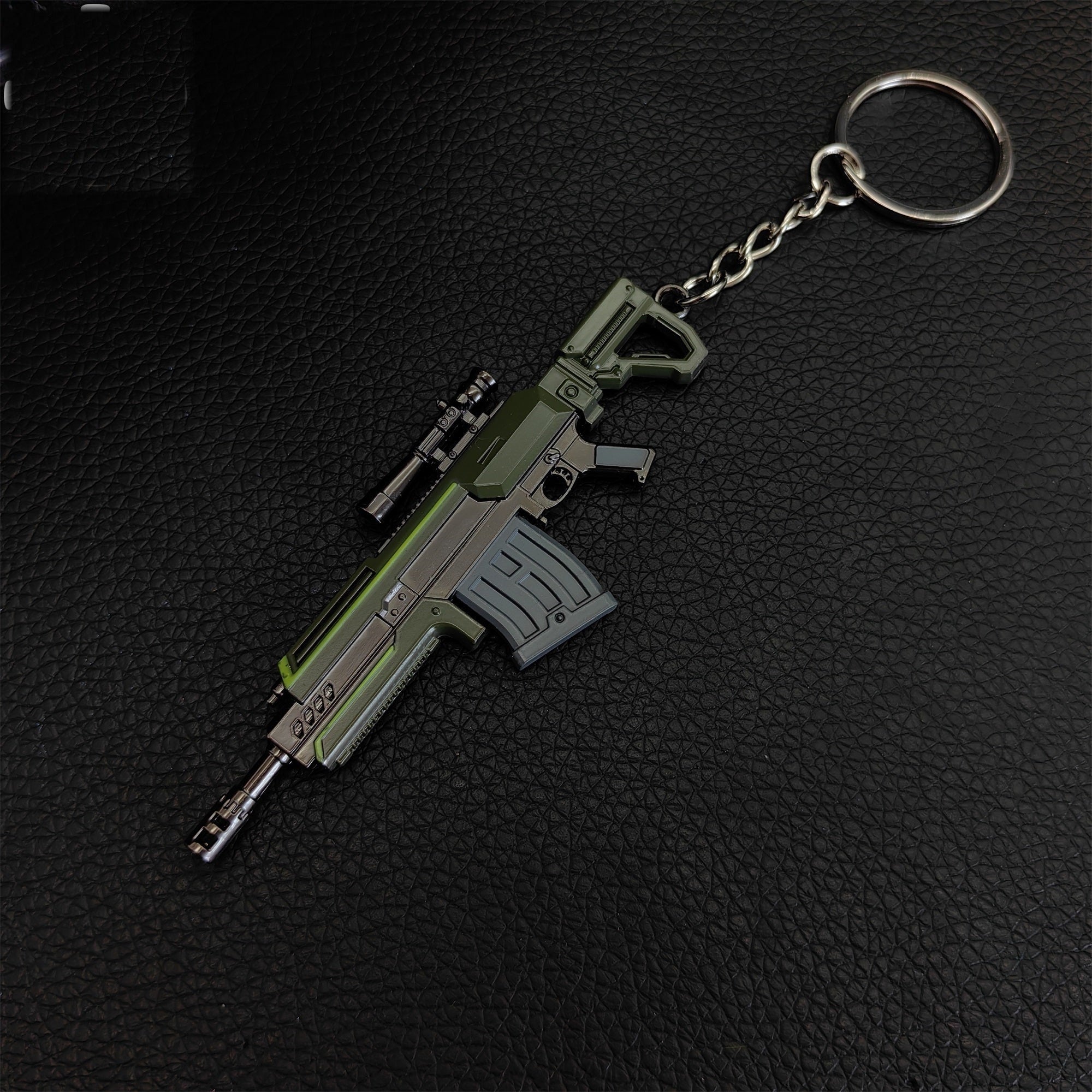 Tiny R-36 Eruptor Rifle Gun Model Metal Keychain