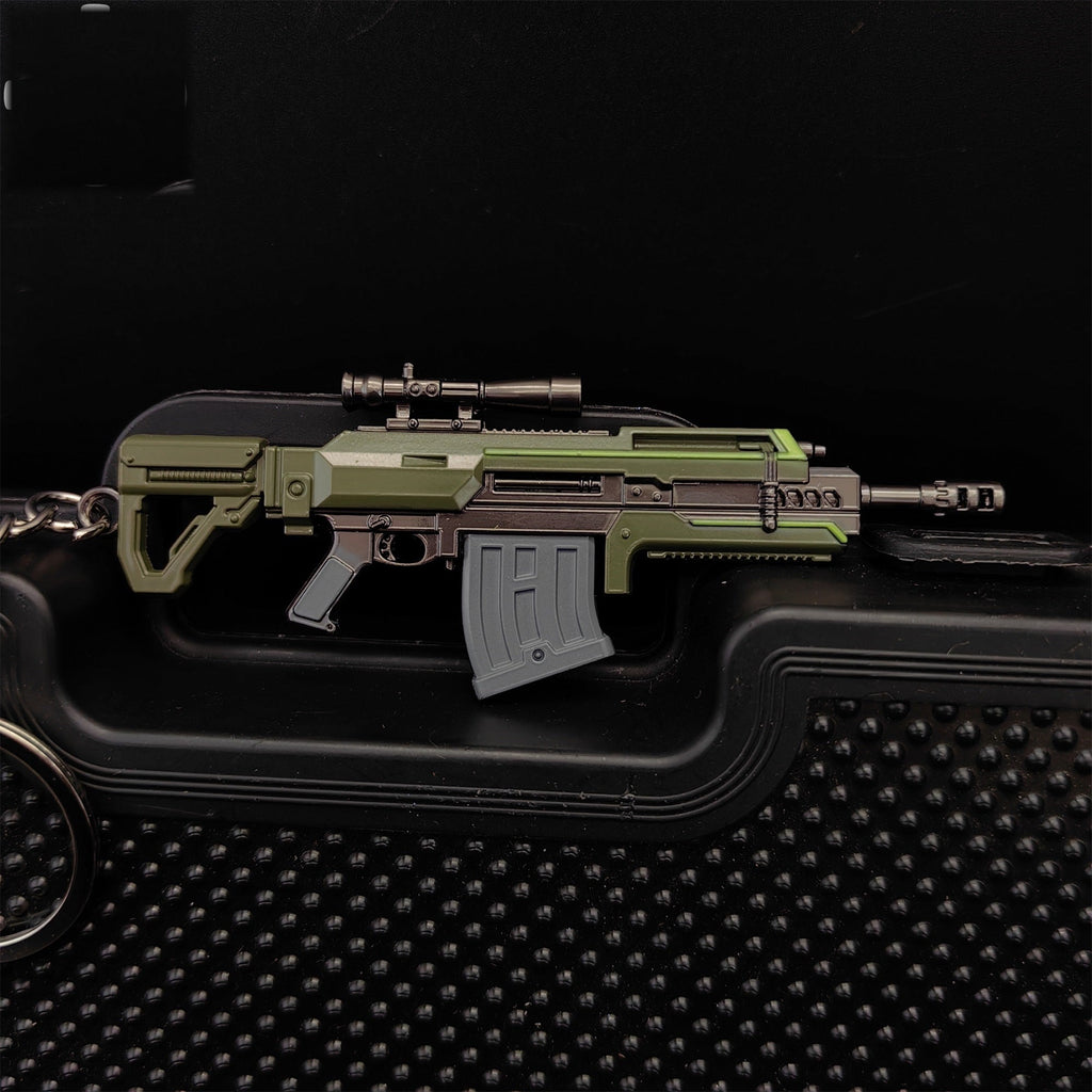 Tiny R-36 Eruptor Rifle Gun Model Metal Keychain