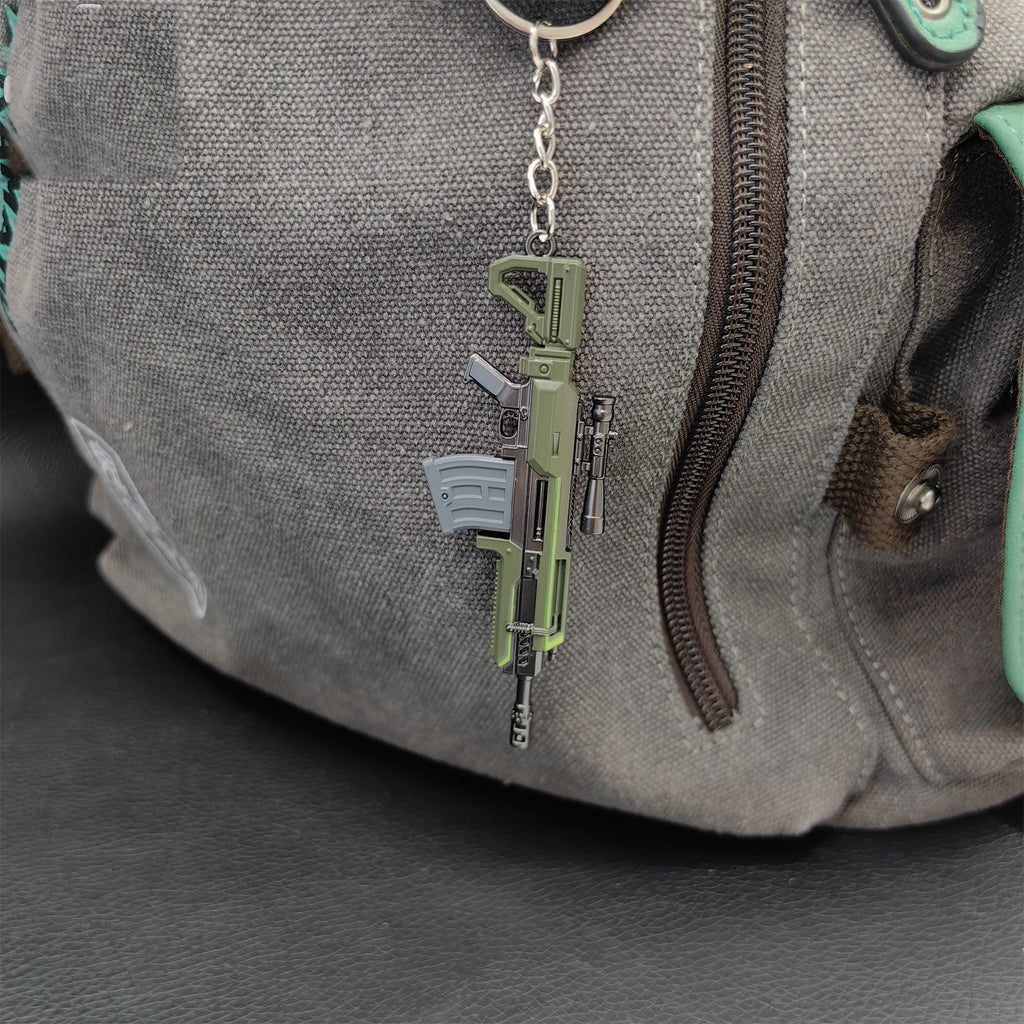 Tiny R-36 Eruptor Rifle Gun Model Metal Keychain