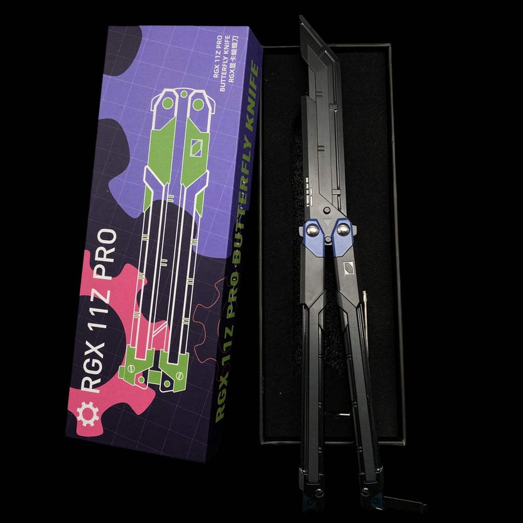 Couteau Papillon RGX – Réplique Métal Lame Émoussée (Valorant)