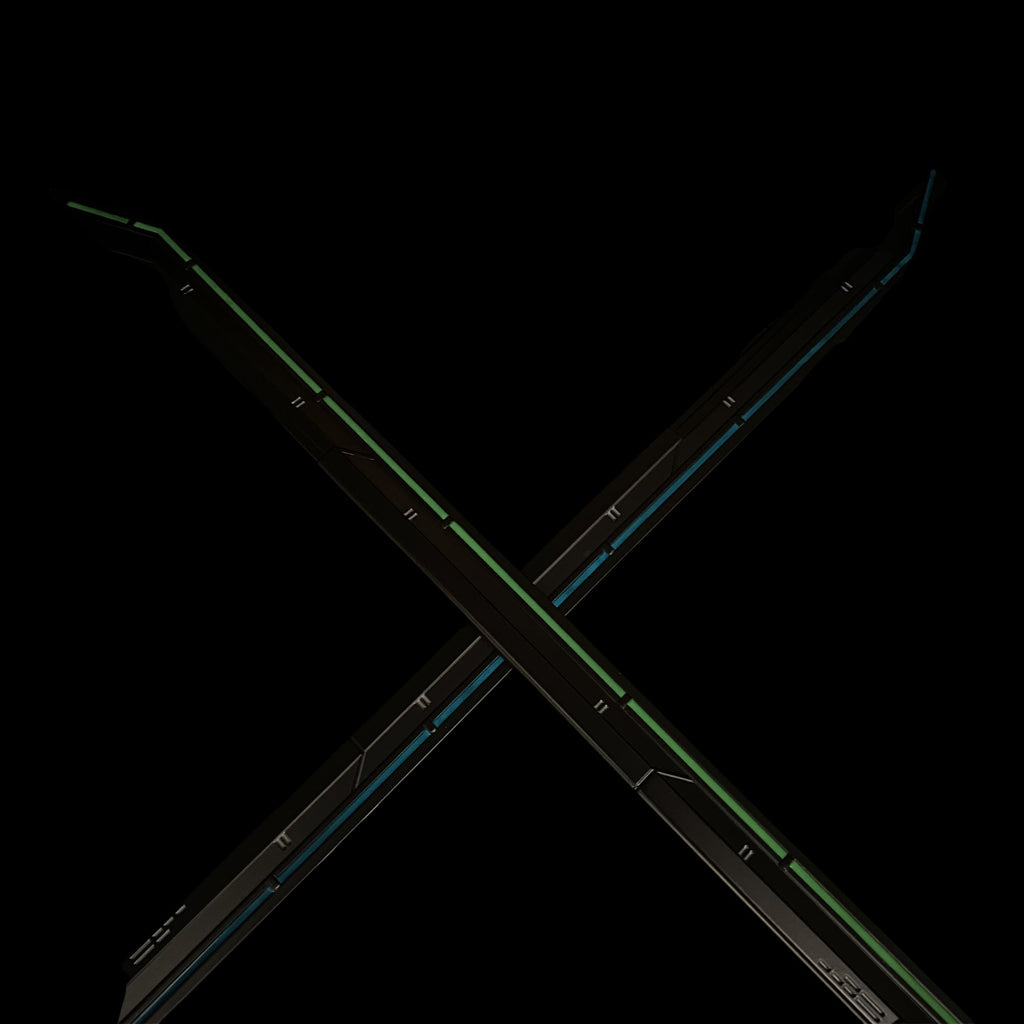 50CM/19.7'' Blue RGX Blade Luminous Blunt Blade Collection Art