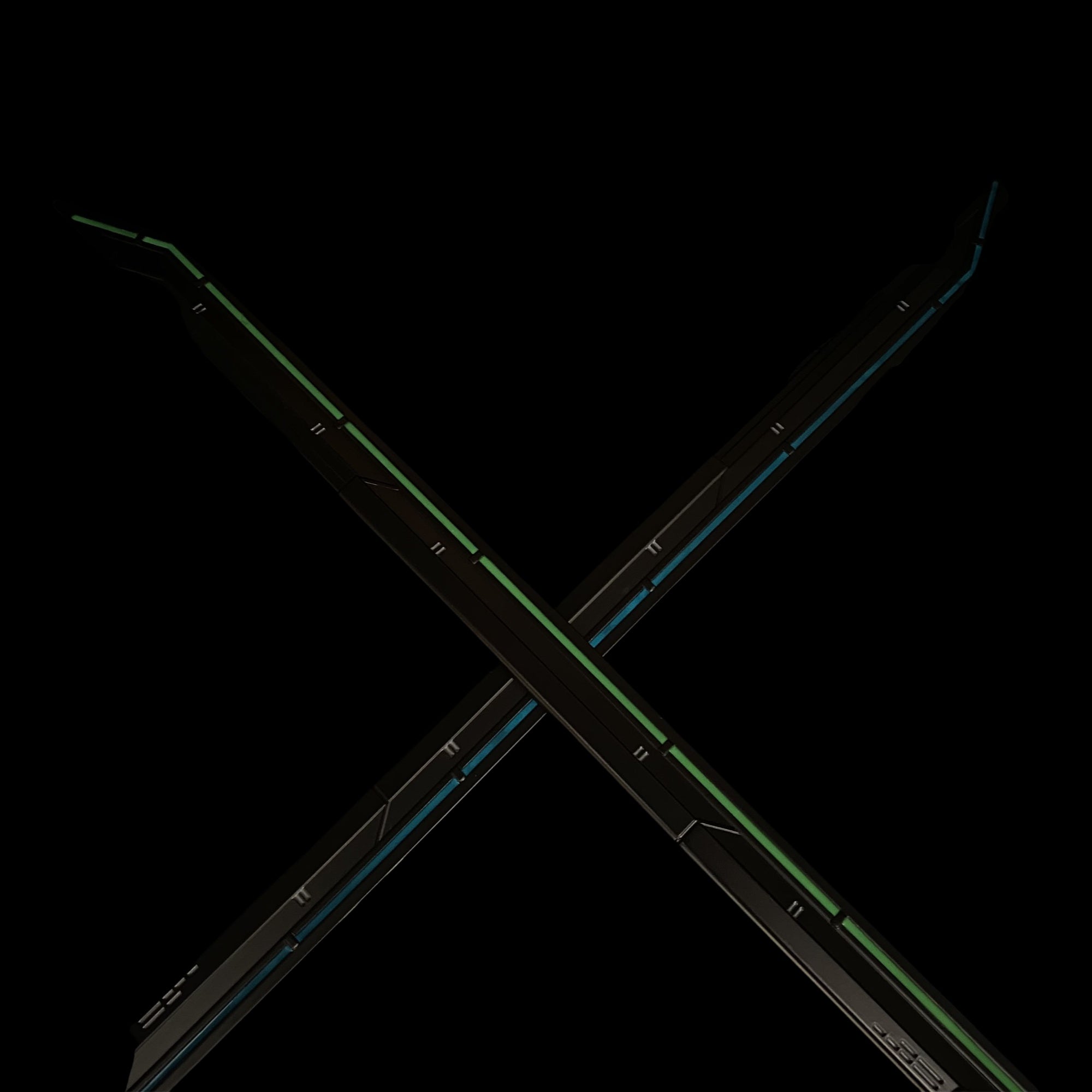50CM/19.7'' Blue RGX Blade Luminous Blunt Blade Collection Art