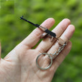 Tiny RPK Machine Gun Model Metal Keychain