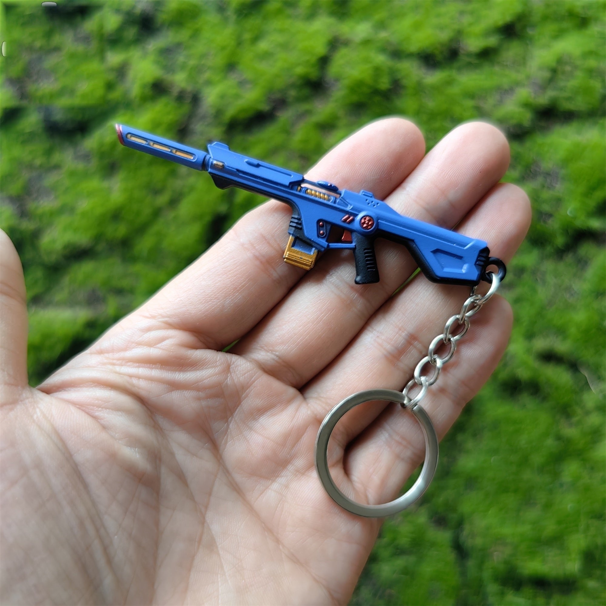 Mini Radiant Entertainment System Phantom Gun Metal Keychain