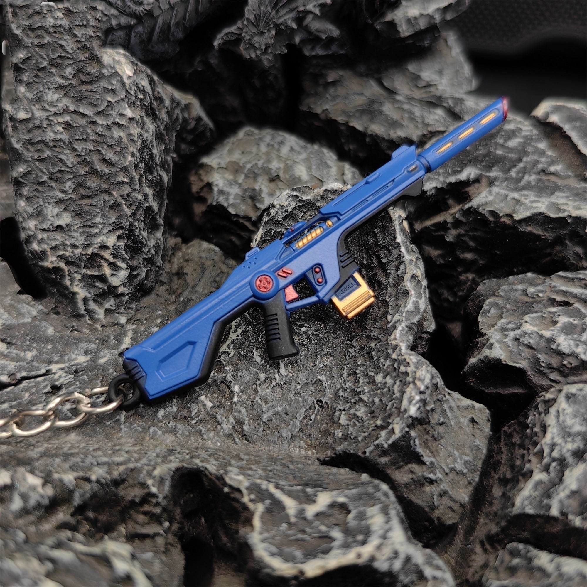 Mini Radiant Entertainment System Phantom Gun Metal Keychain