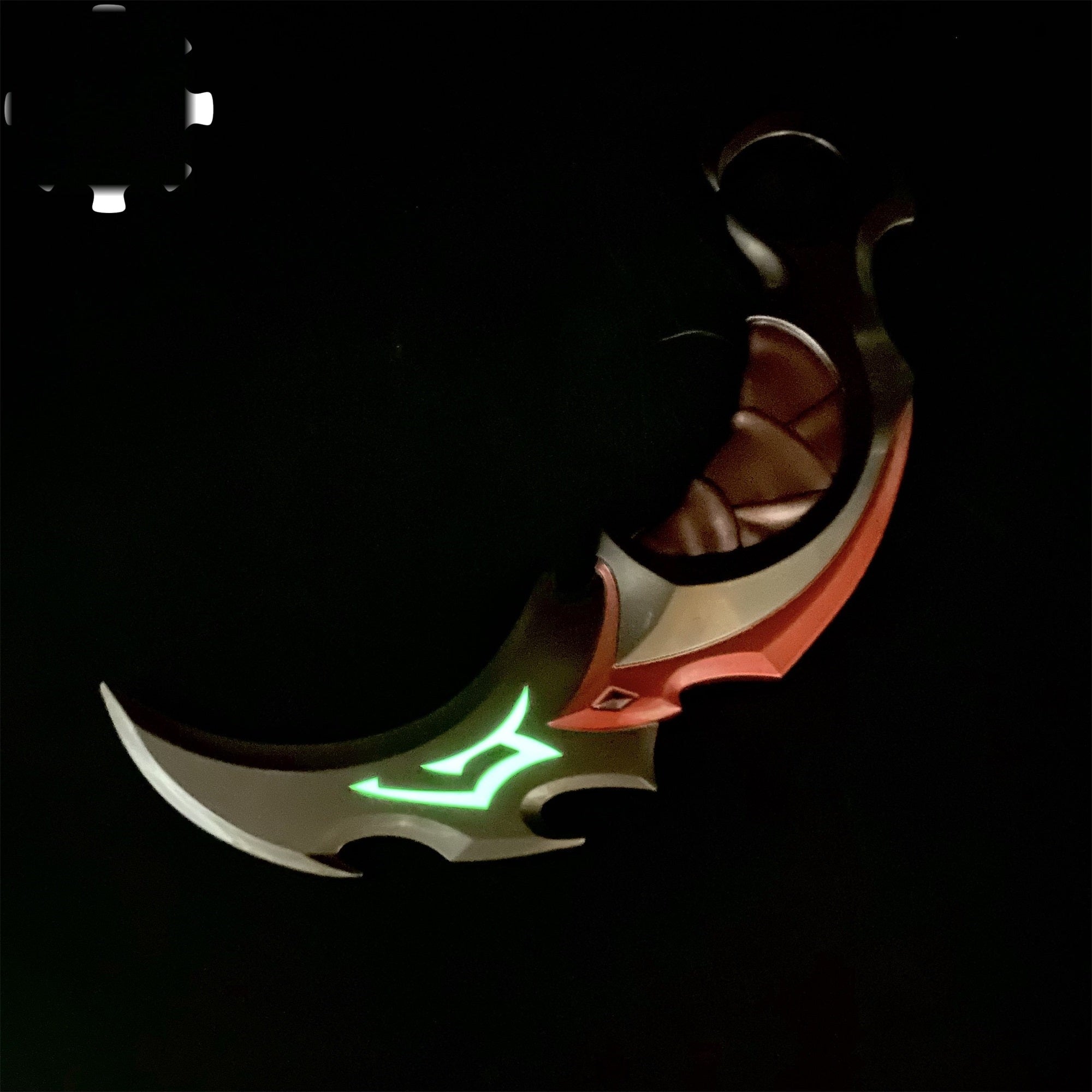 Red Reaver Karambit Metal Blunt Blade Trainer Cosplay Prop Collectibles