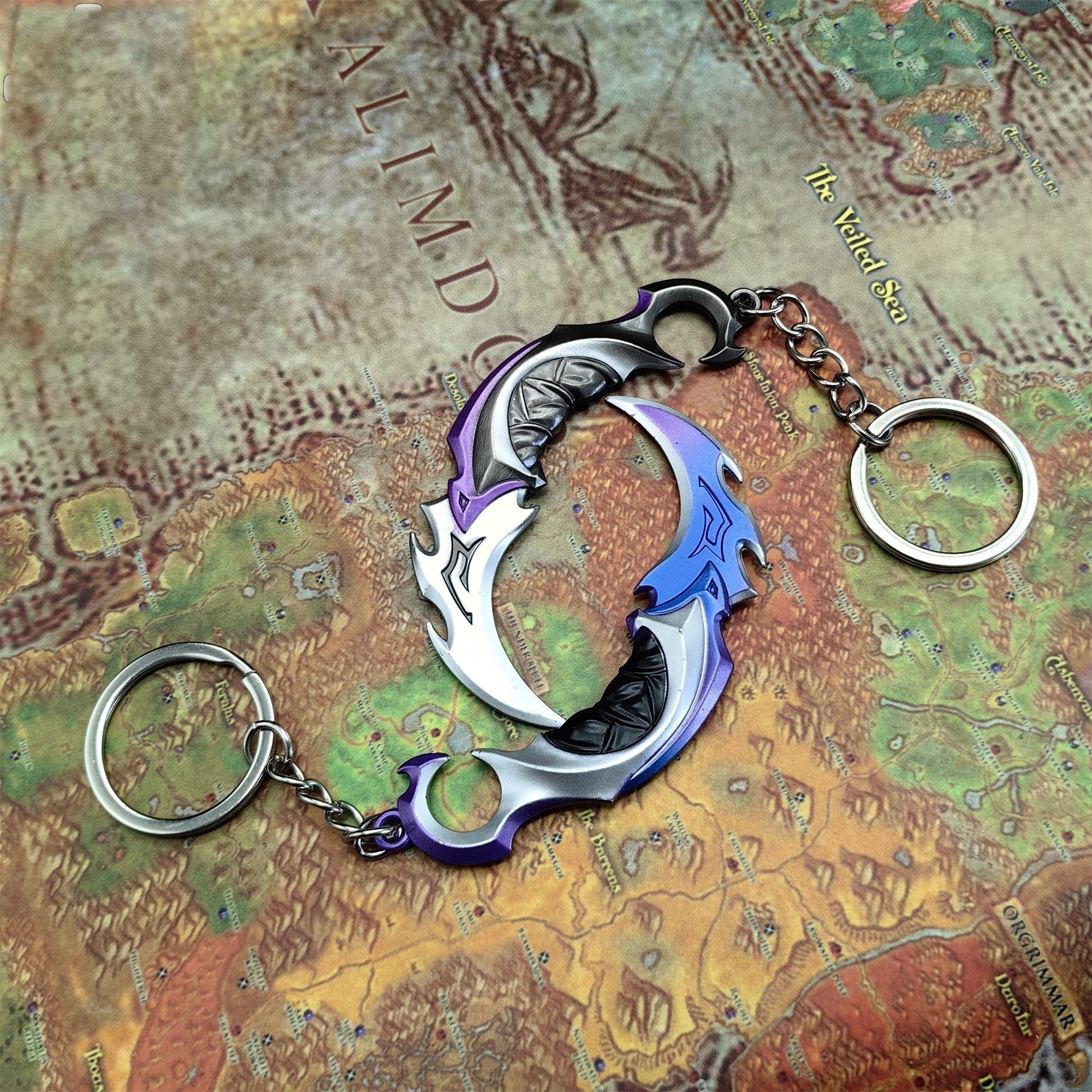 Porte-clés Métal Karambit Reaver / EP 5 (Valorant)