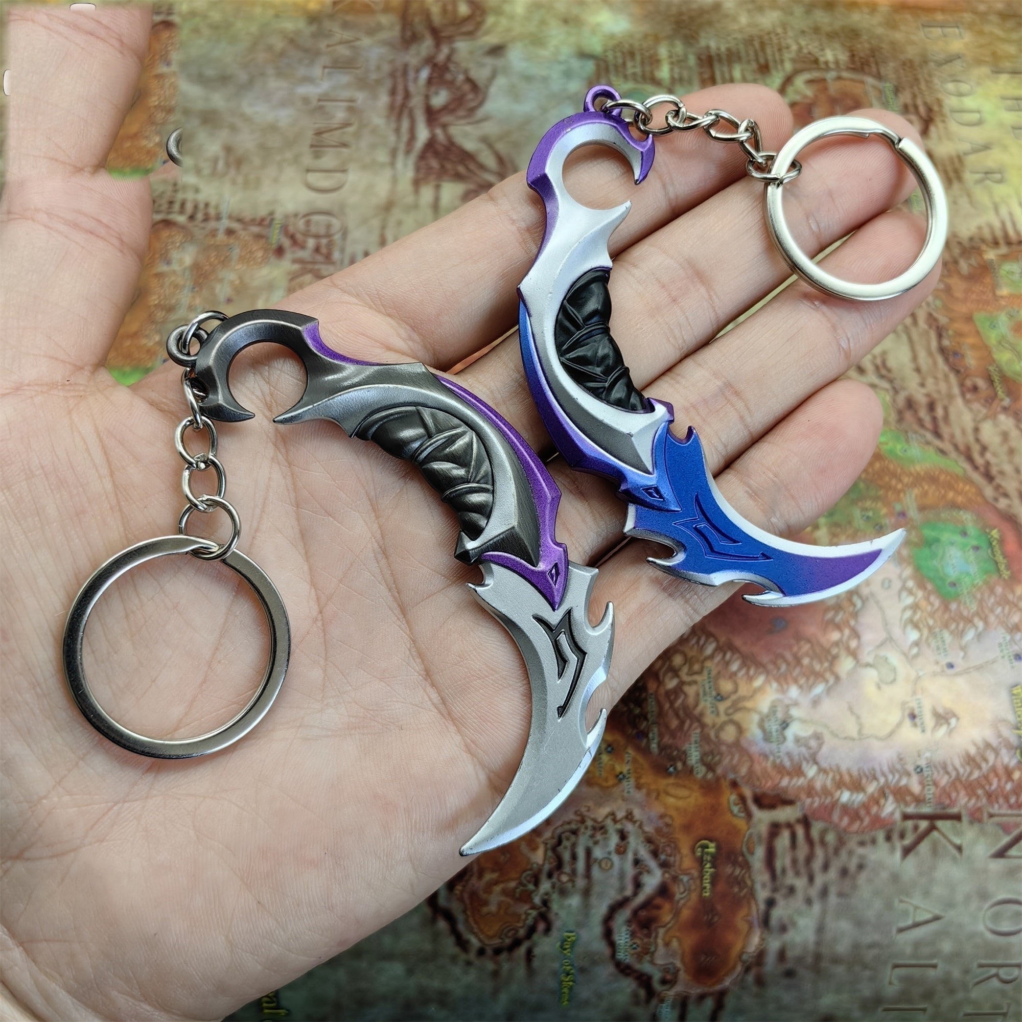 Porte-clés Métal Karambit Reaver / EP 5 (Valorant)