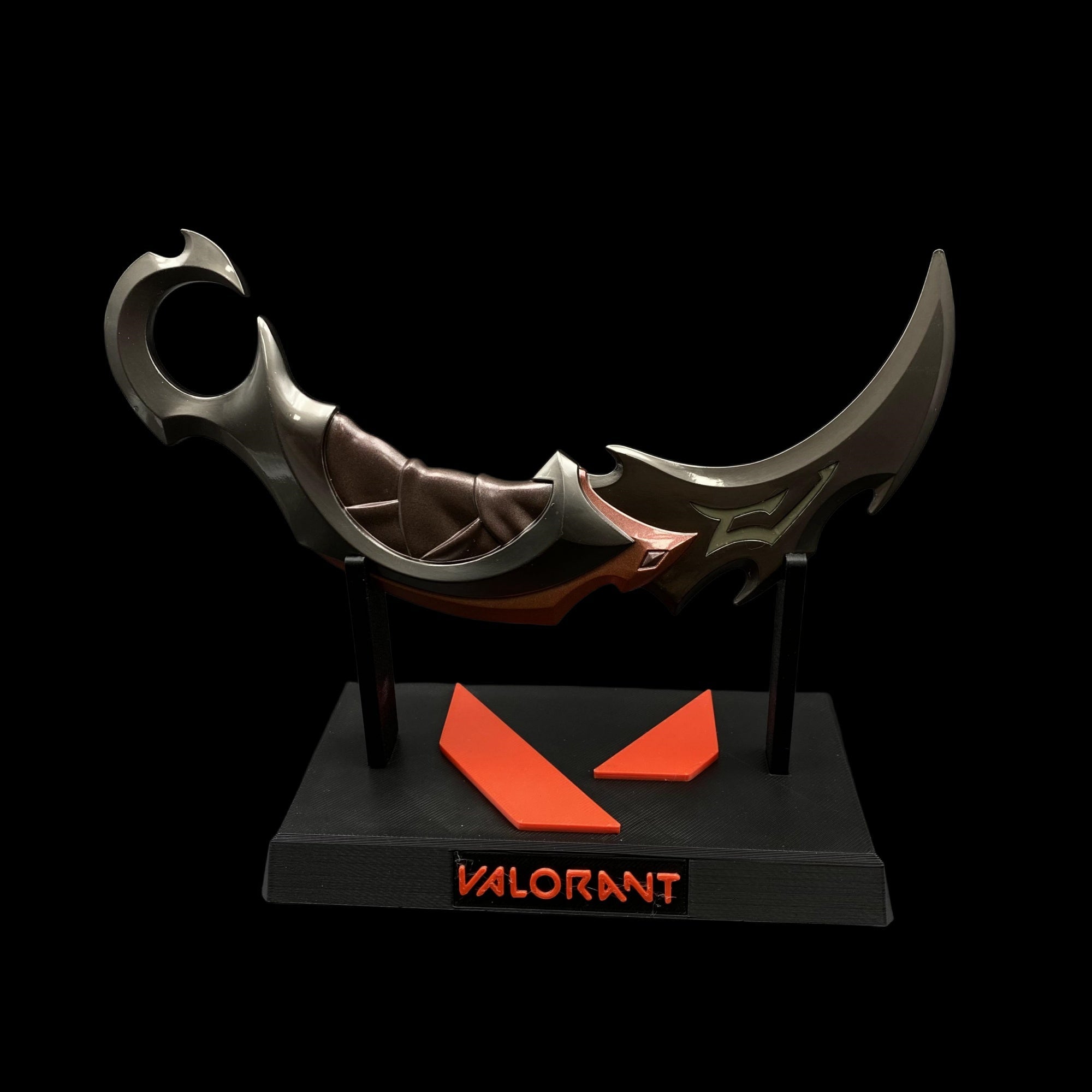 Red Reaver Karambit Metal Blunt Blade Trainer Cosplay Prop Collectibles
