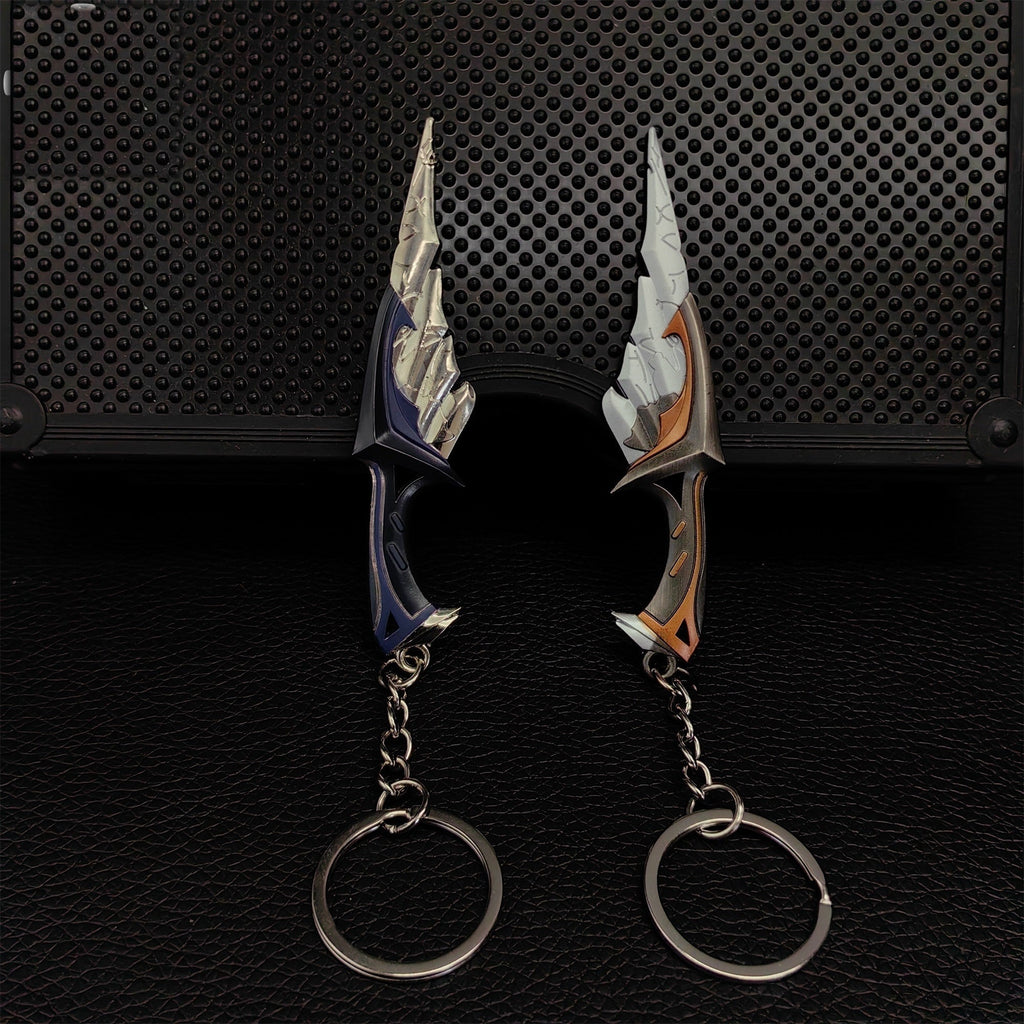 Metal Relic Stone Daggers Tiny KeyChain Pendant