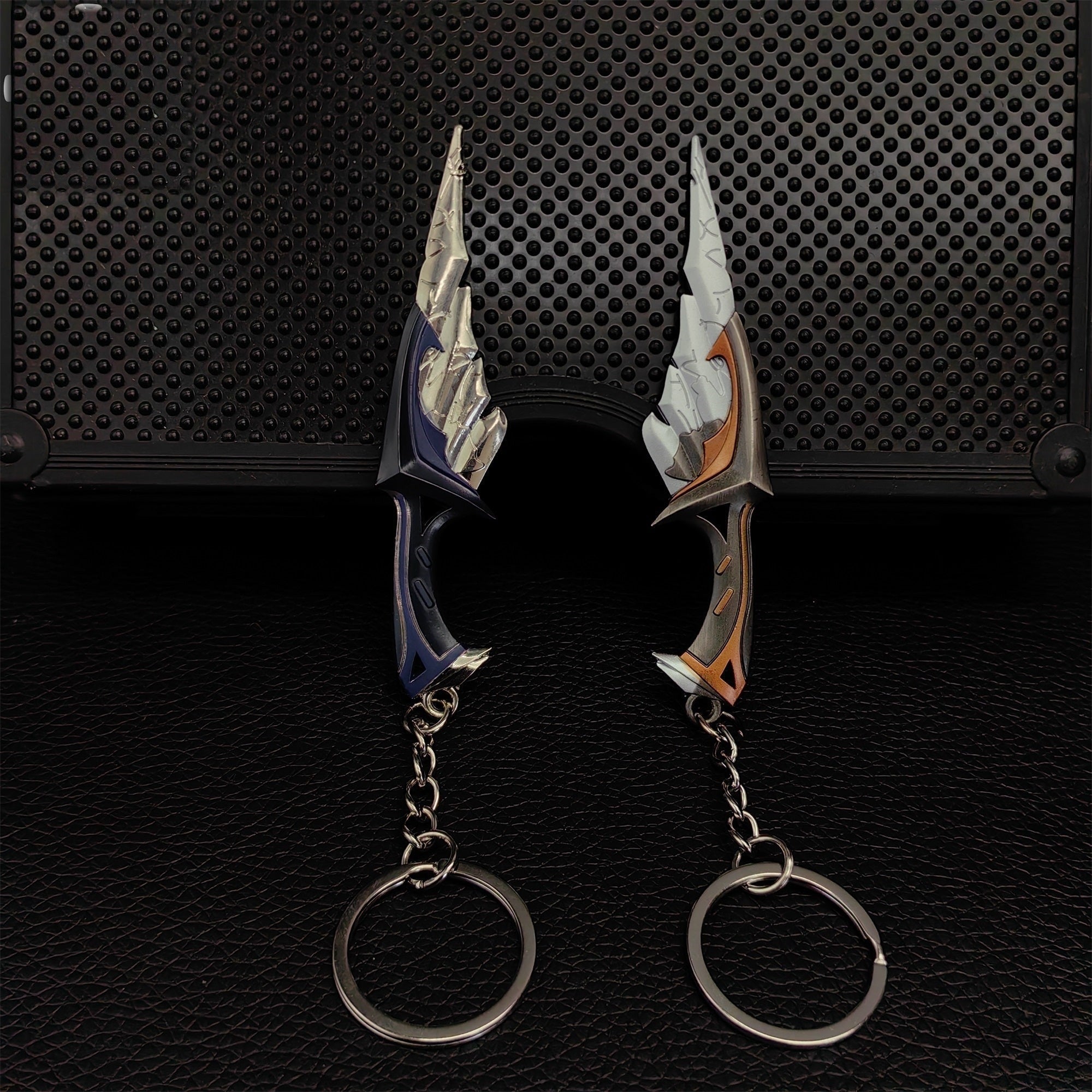 Metal Relic Stone Daggers Tiny KeyChain Pendant
