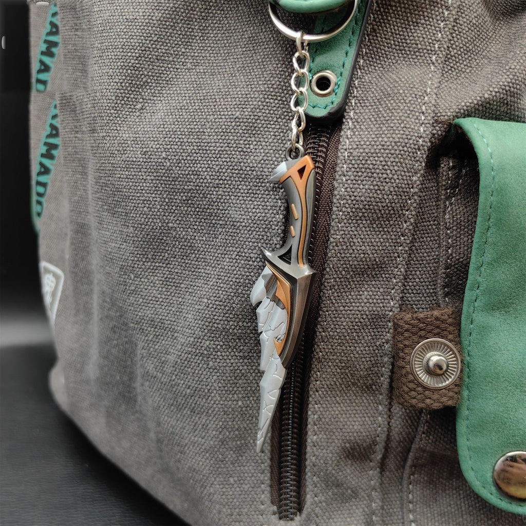 Metal Relic Stone Daggers Tiny KeyChain Pendant